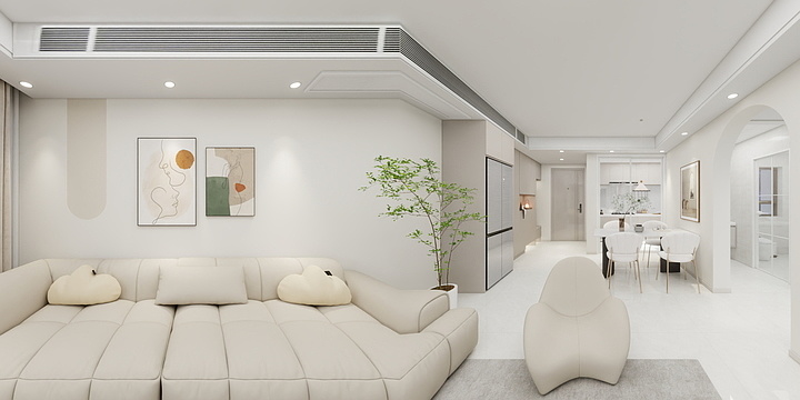 小雪ihyt-Y-凤凰湖畔109奶油风-装修设计方案