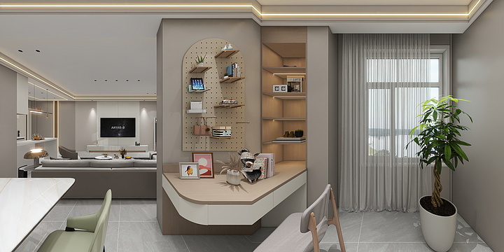 同心一凡GSGH-家园装饰—同心公寓-装修设计方案