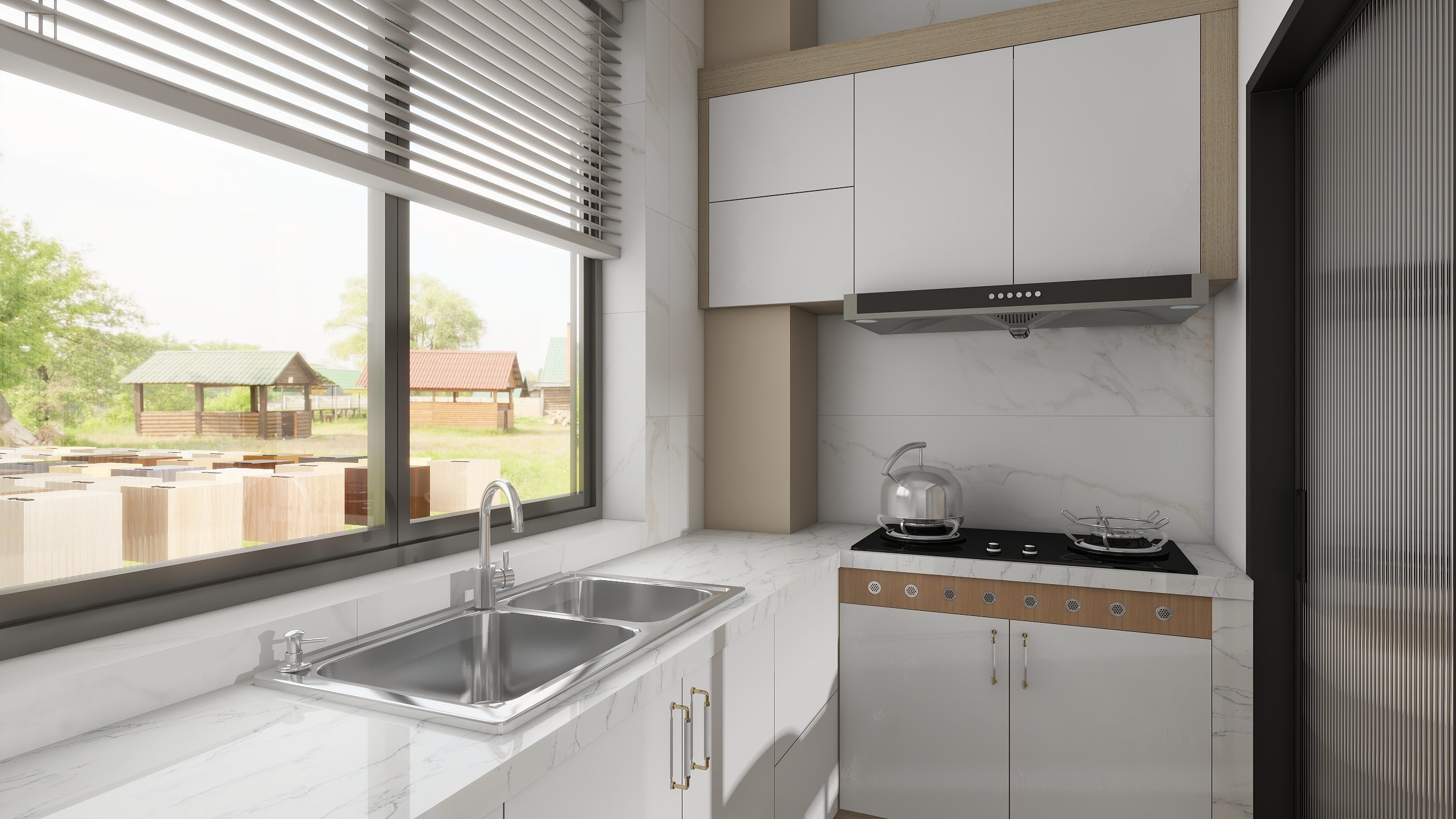 池宇航@博洛尼集团(H000151)-原木风保定直隶新城75㎡2室装修效果图