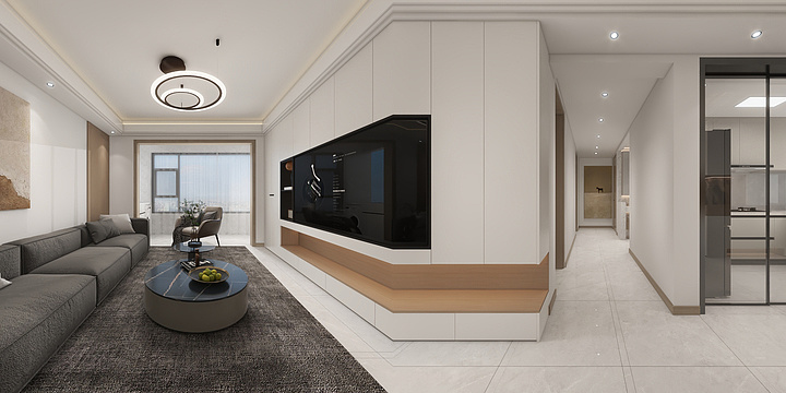 大珩木作-现代简约104㎡3室-装修设计方案