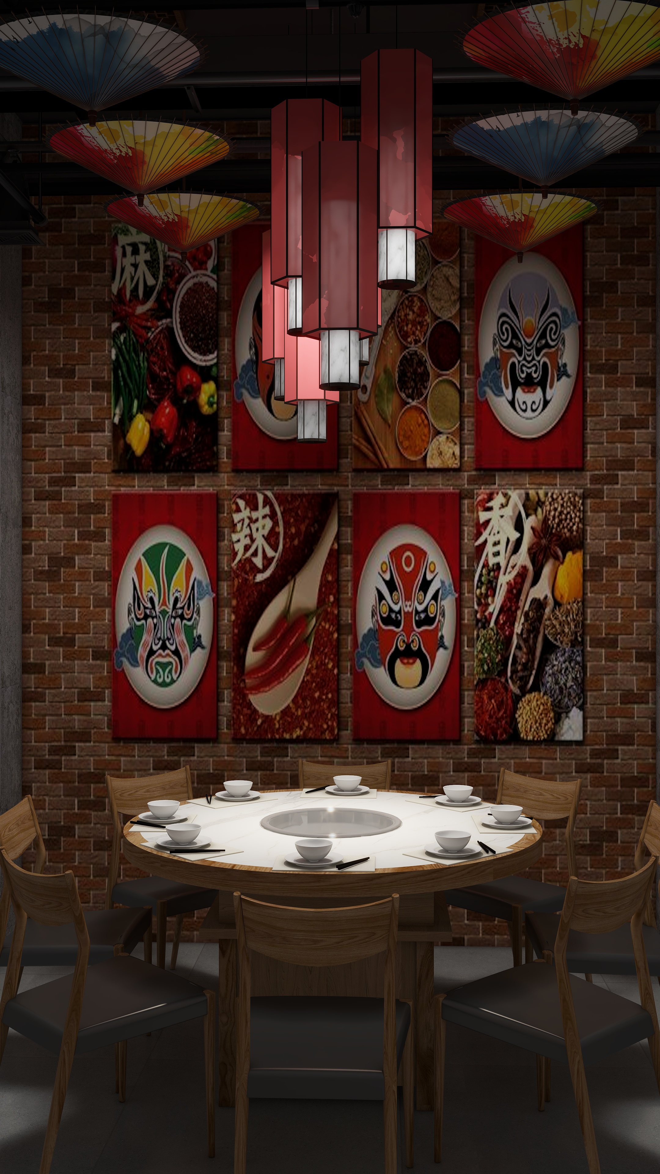 NZB设计-火锅烧烤城-装修设计方案