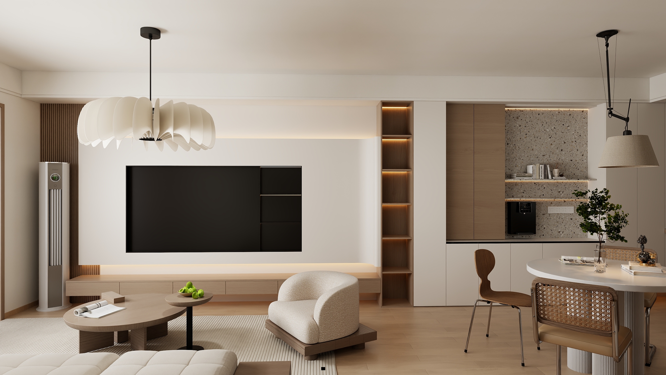 欧派全案设计师-陶工-万达原木风118平-装修设计方案