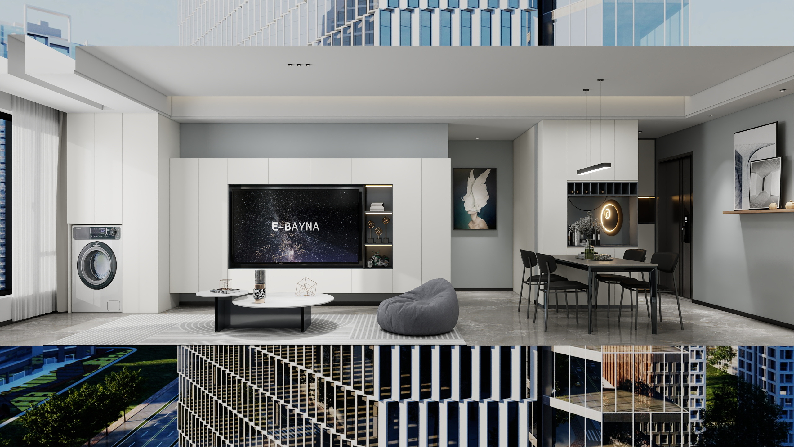 王航宇-现代简约77㎡2室-装修设计方案