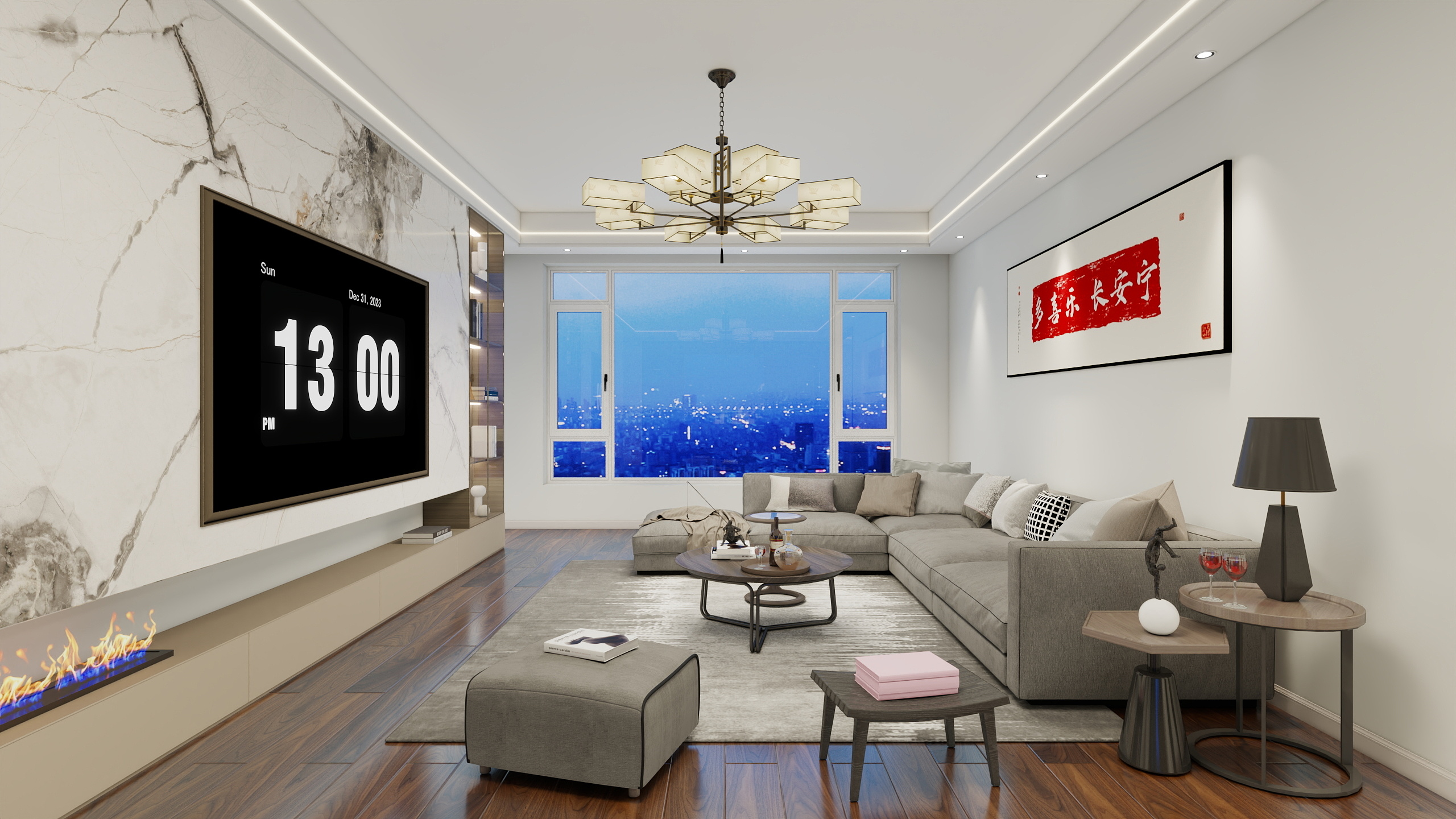 李哈哈室内设计-青海---融合花园装修效果图