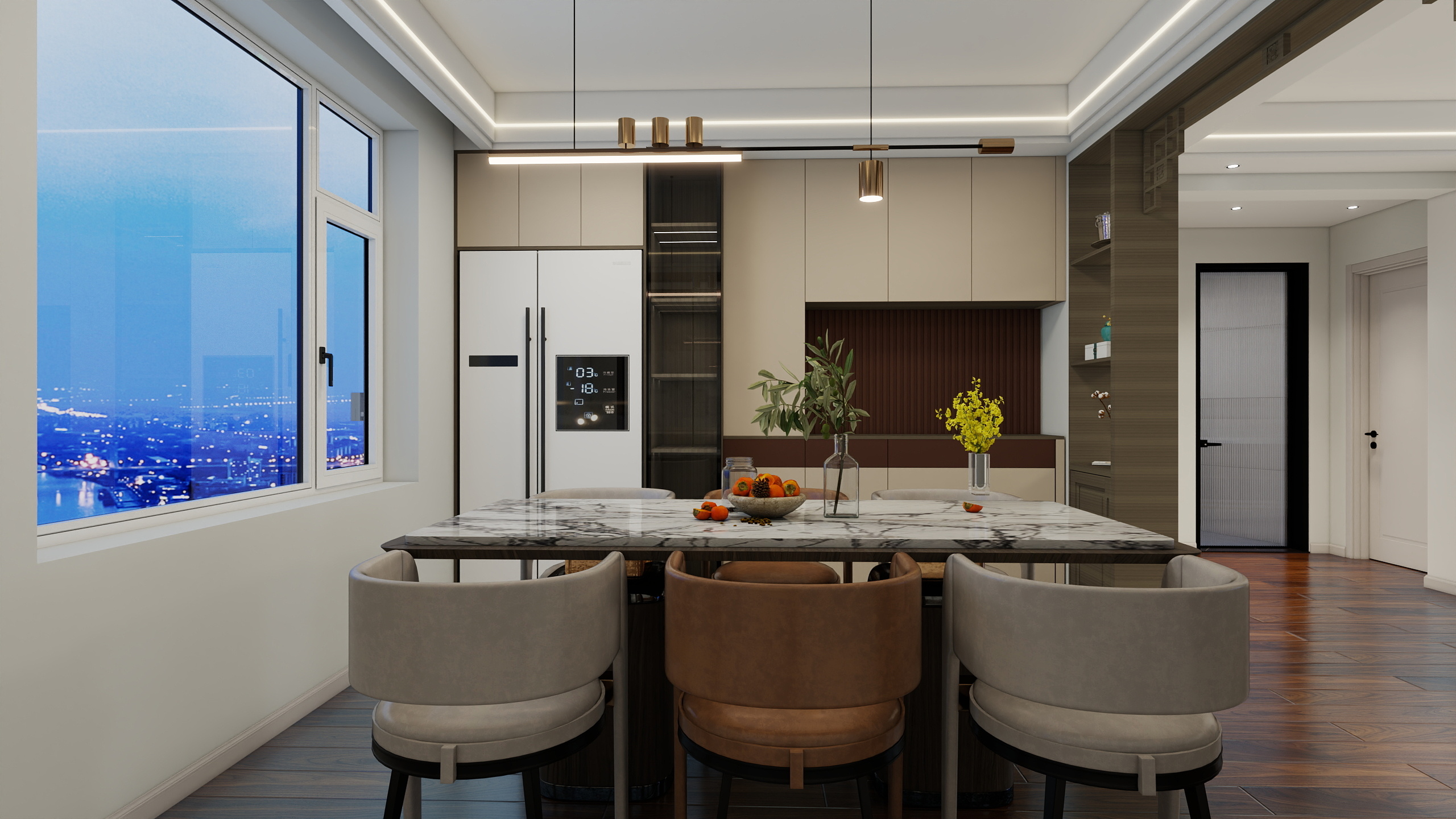 李哈哈室内设计-青海---融合花园装修效果图