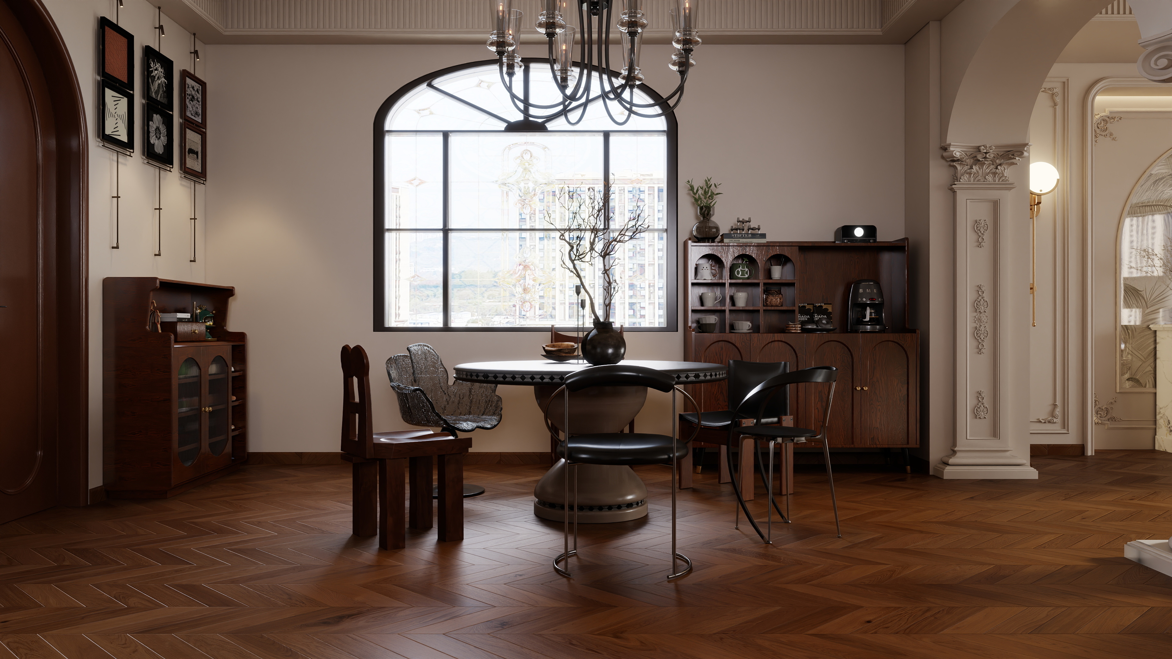 龙珠设计-白庙-中古法式装修效果图