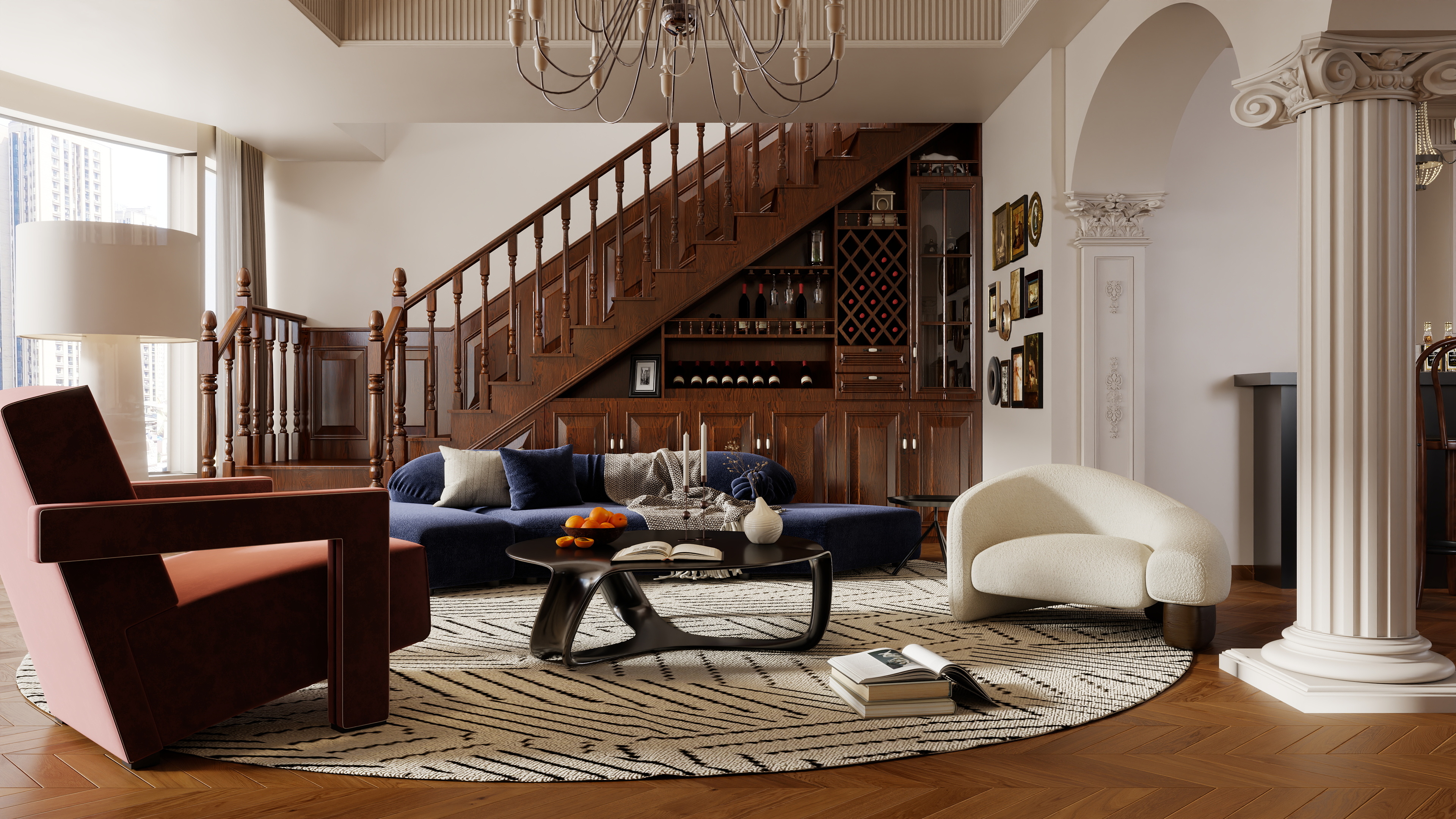 龙珠设计-白庙-中古法式-装修设计方案