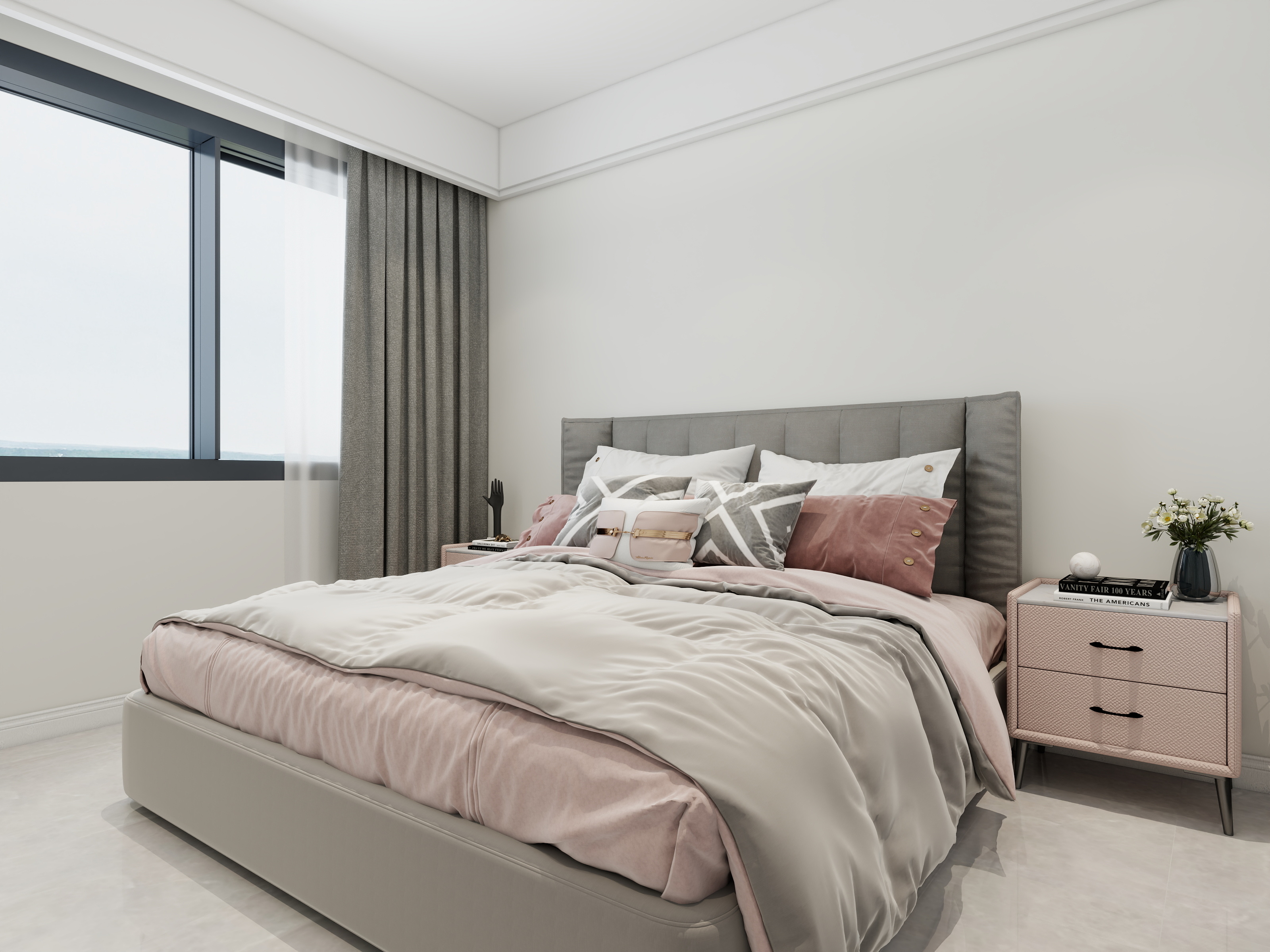 羽鳯梵行-112㎡3室装修效果图