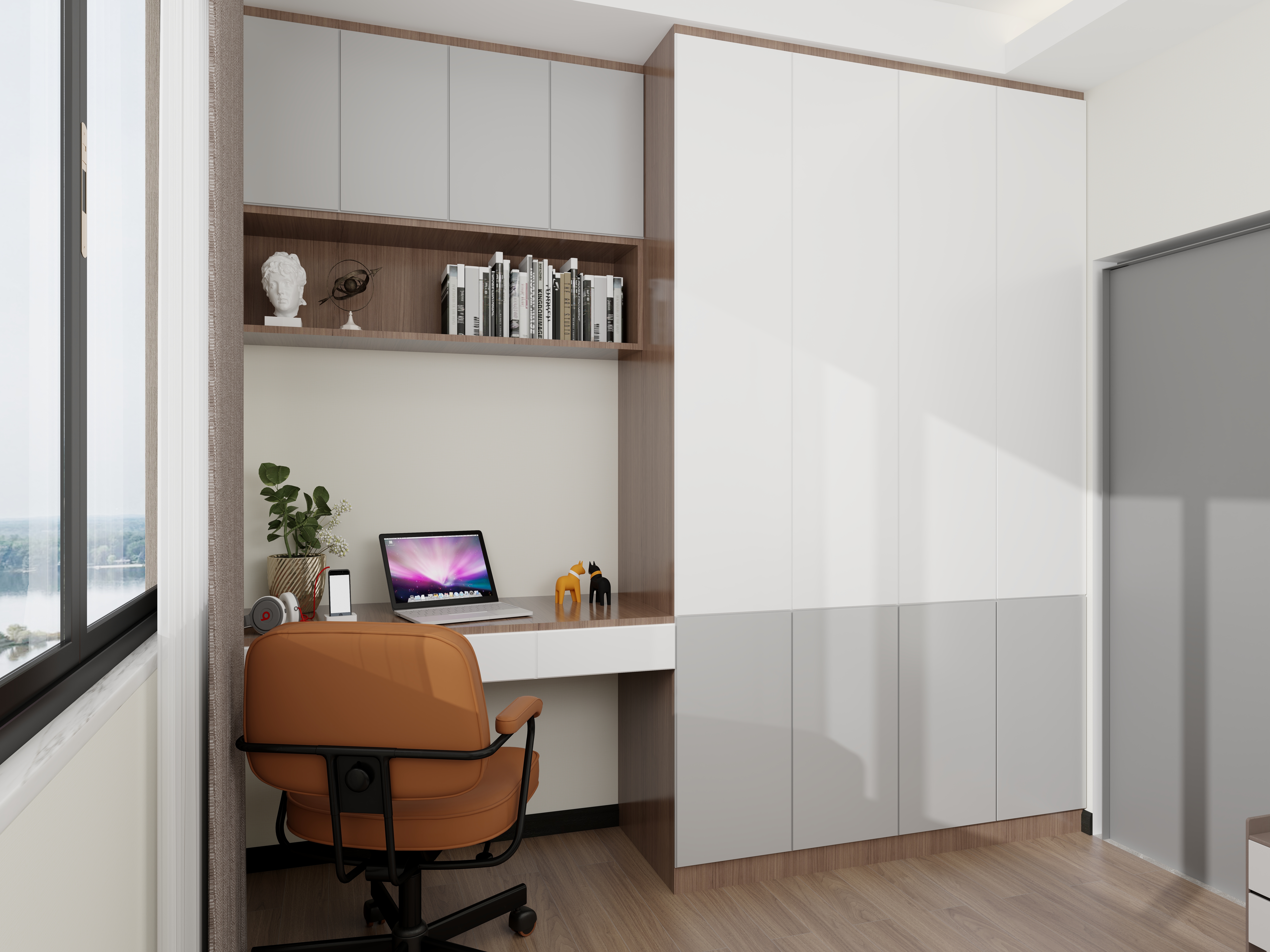 艺雅丽-66平现代简约 装修效果图