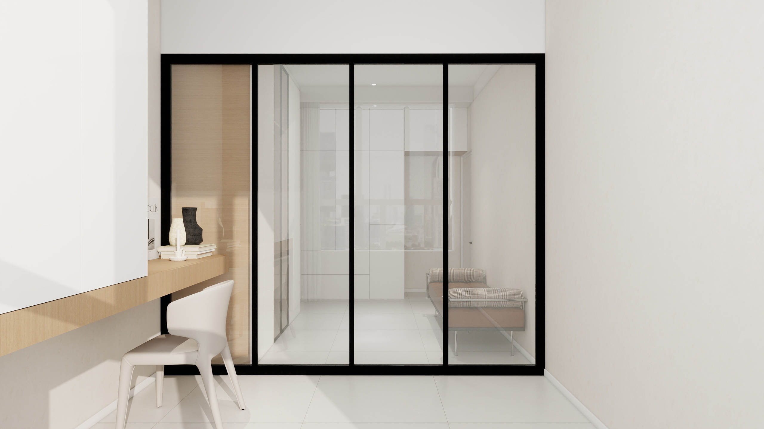 李林-原木115㎡3室装修效果图