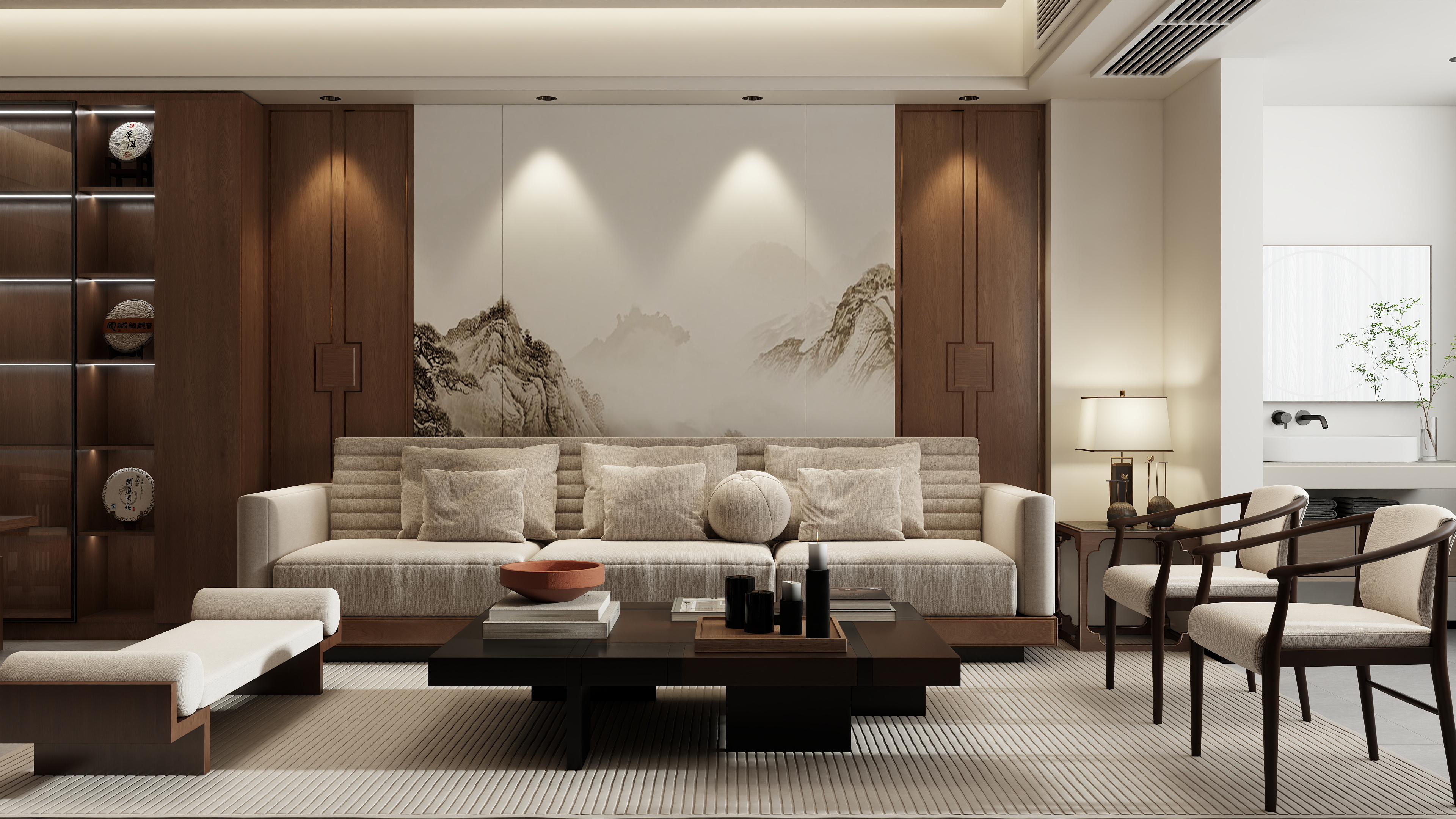 Guity凯-虎门自建房新中式无主灯-装修设计方案