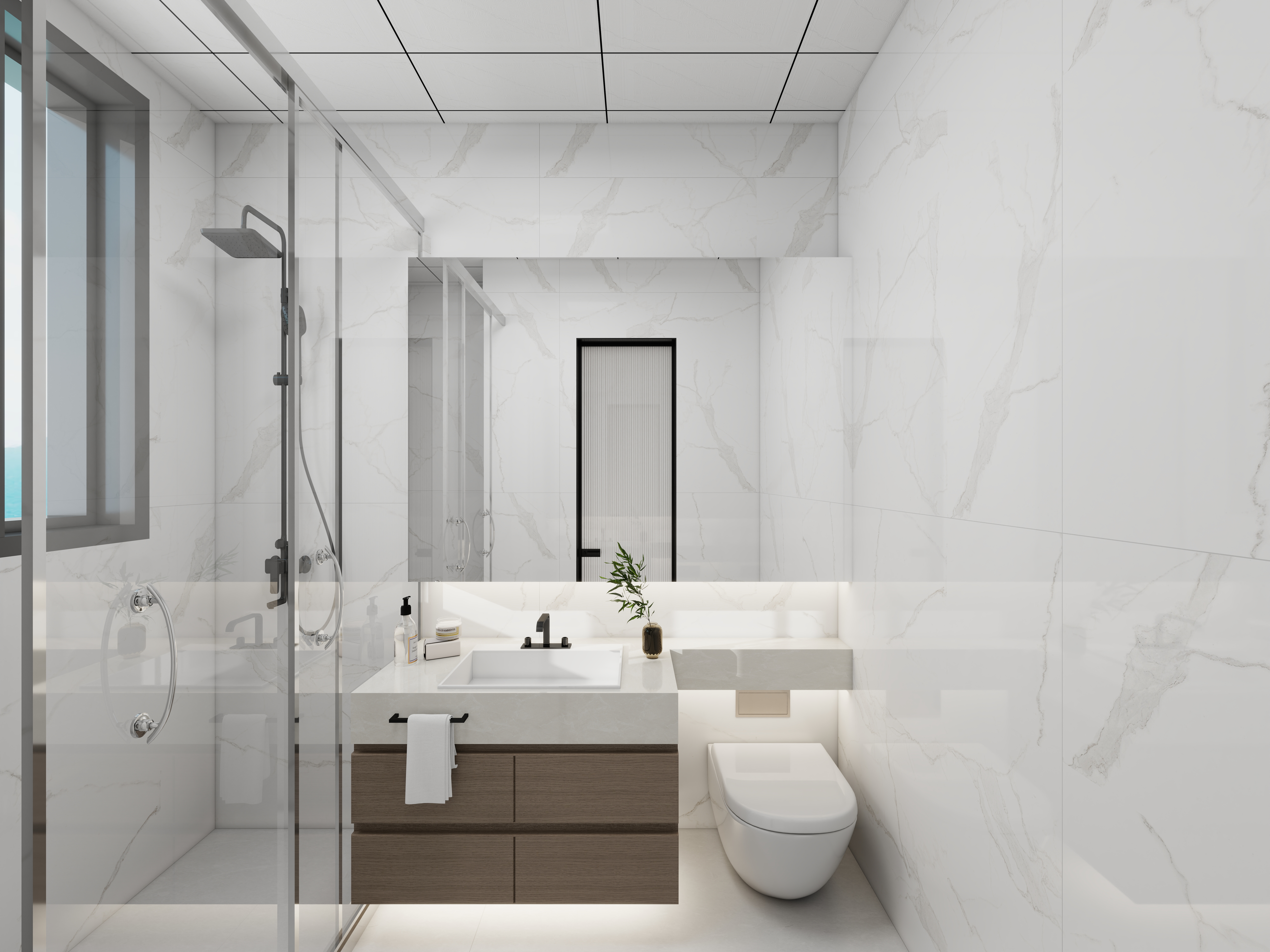 艺雅丽-65平原木现代简约 一层卫生间装修效果图第2张