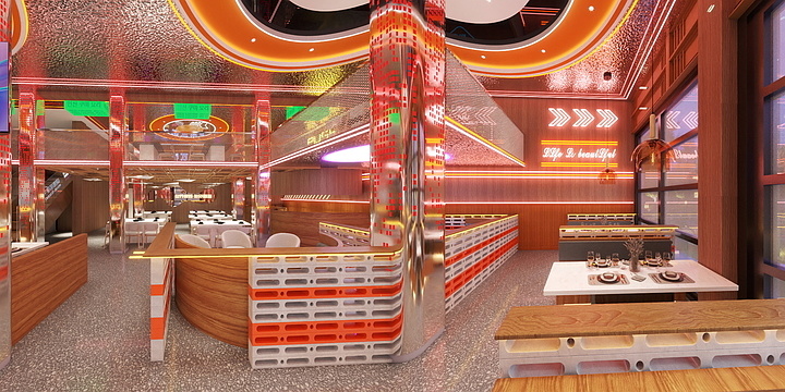 ..iFCf-翅霸烧烤店-装修设计方案