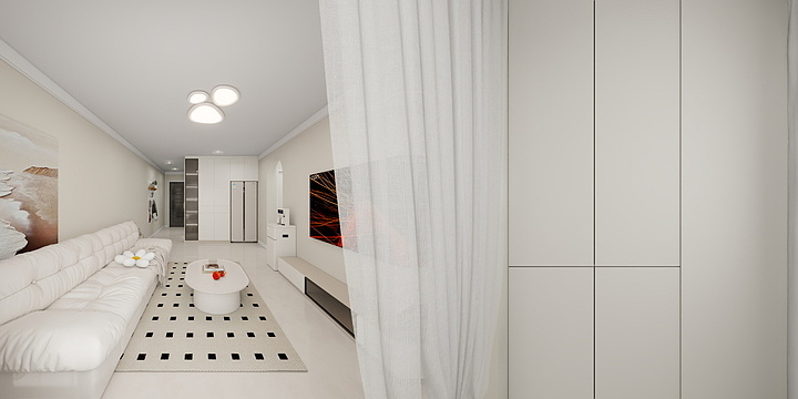 北京森浩装饰张雨-7.6.2期时代锦悦两居31-2-2003-现代-装修设计方案