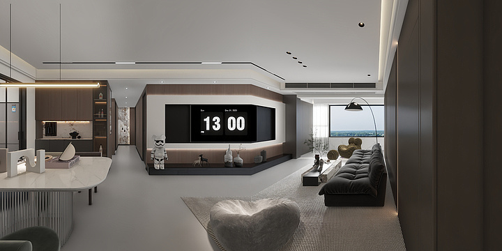 星途设计-池州        文澜府1 幢601   意式风-装修设计方案