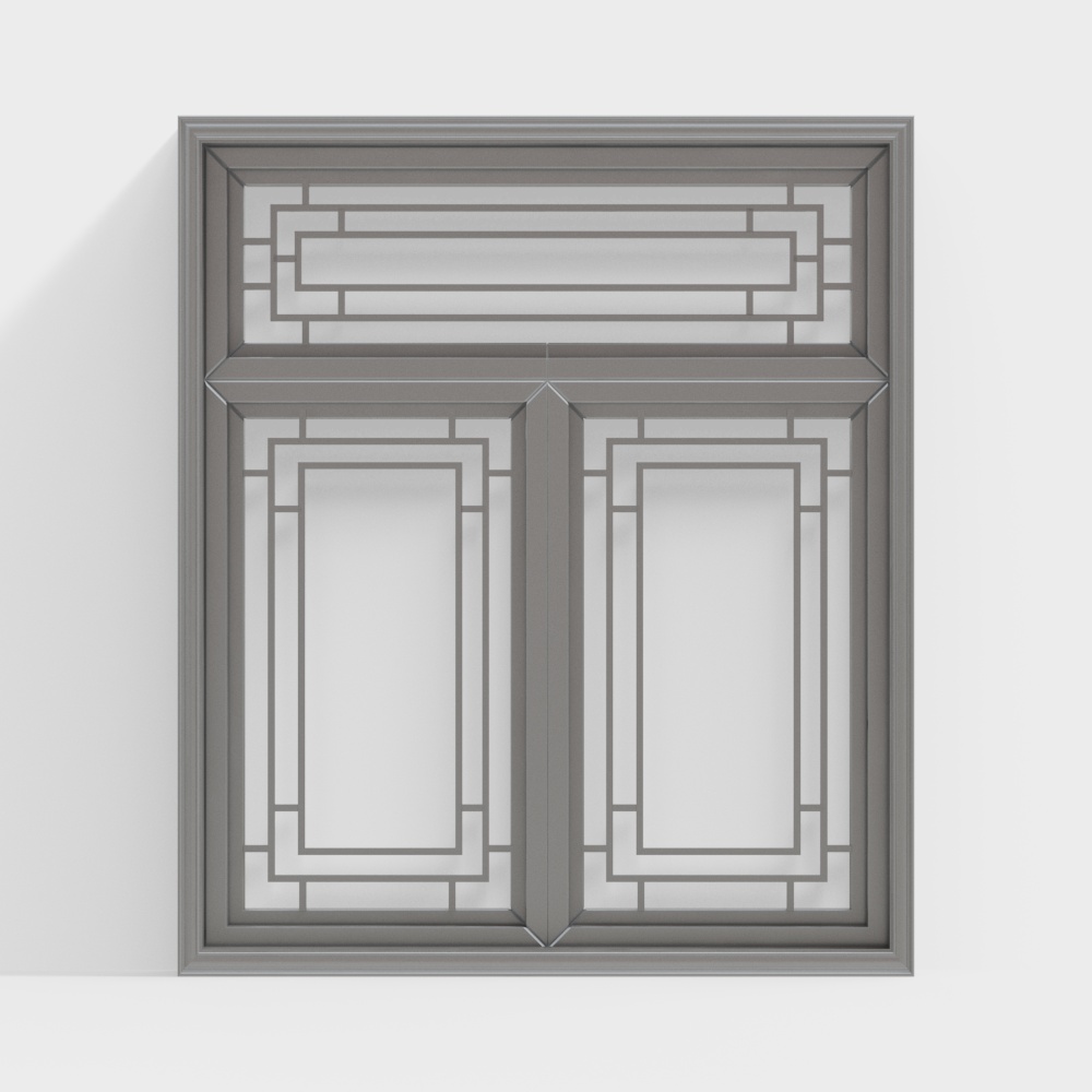 中式装饰窗3D模型