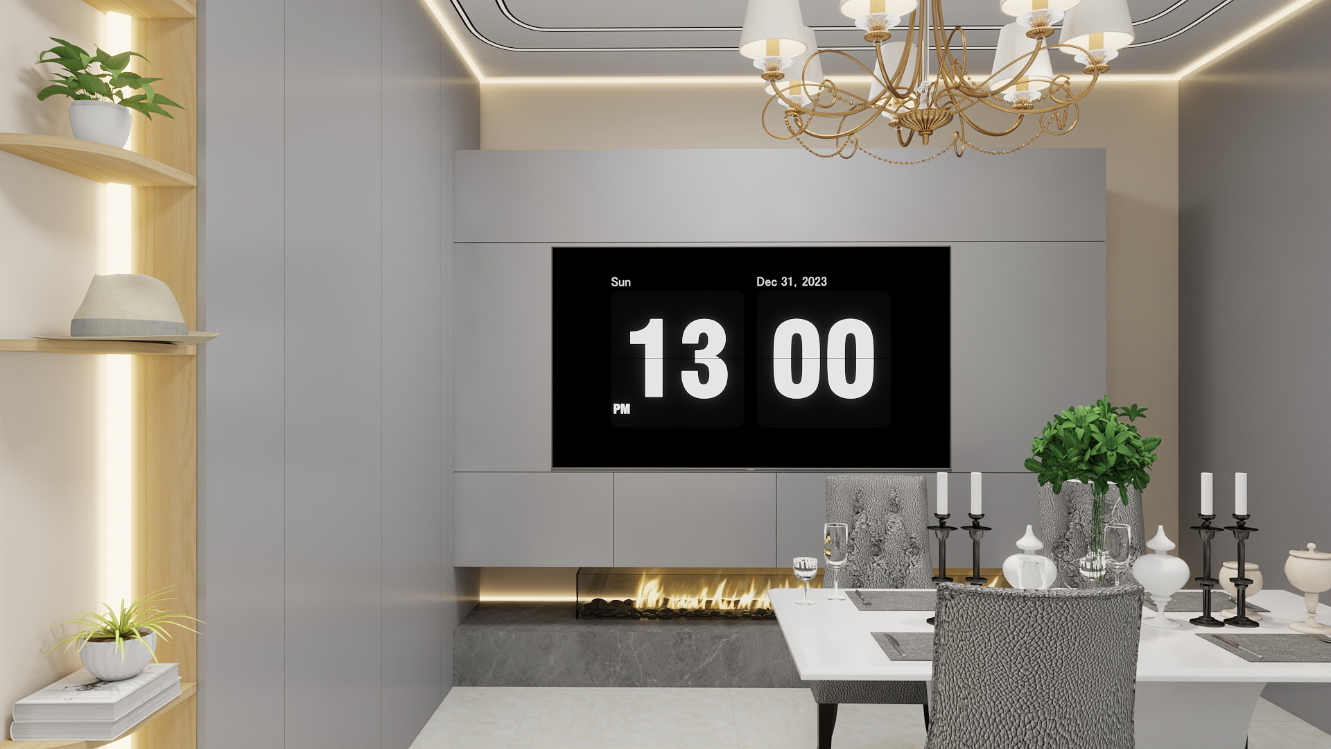 1532*SqUK-万通中心66㎡1室装修效果图