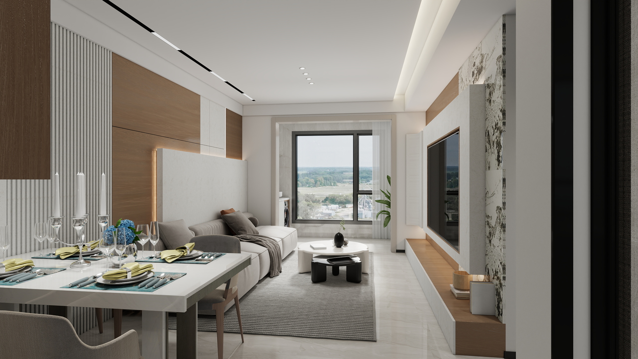 设计师牛志敏-东单元中户-方案二-装修设计方案