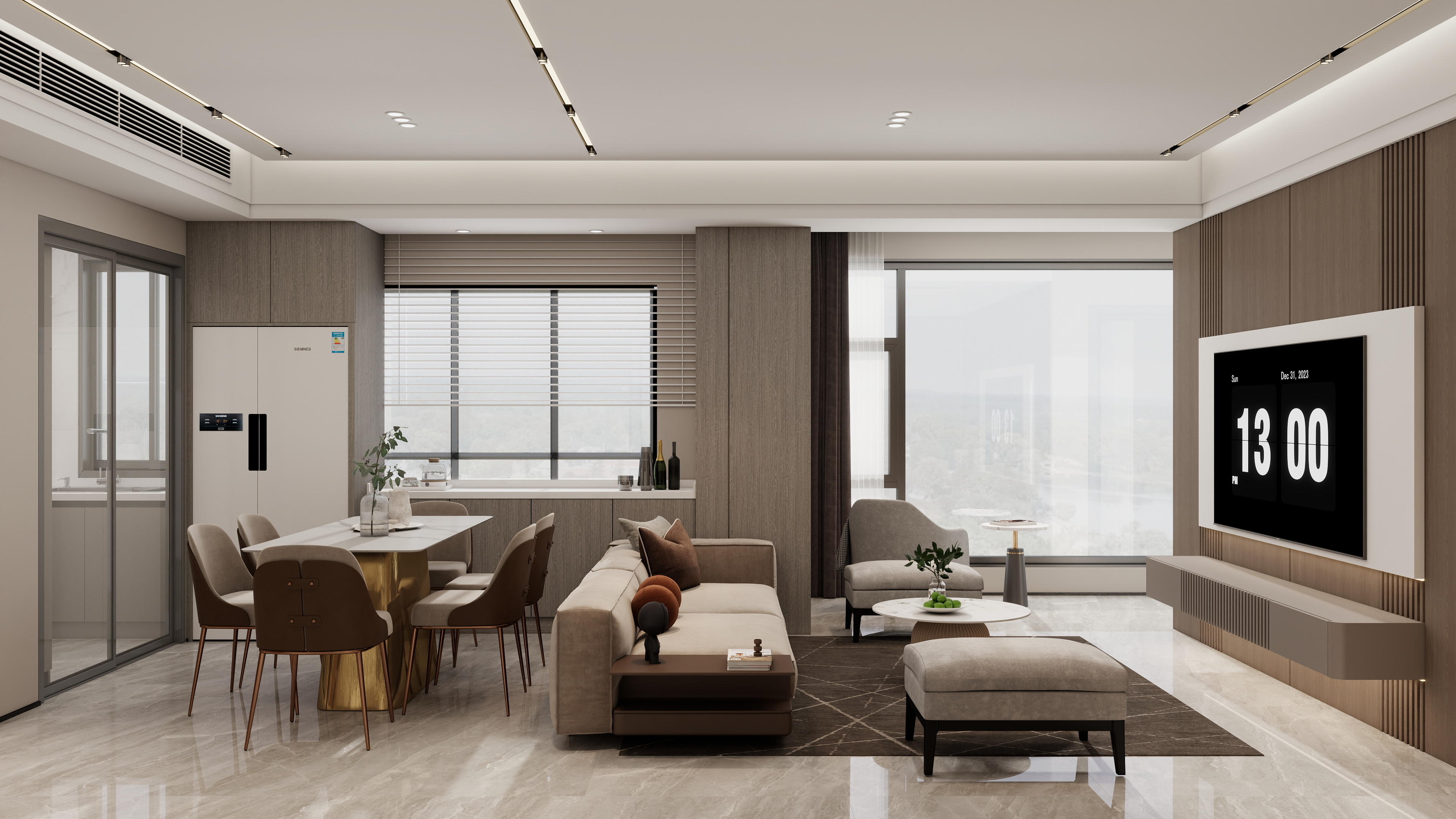 庄育霖-深铁璟城99平轻奢4室装修效果图