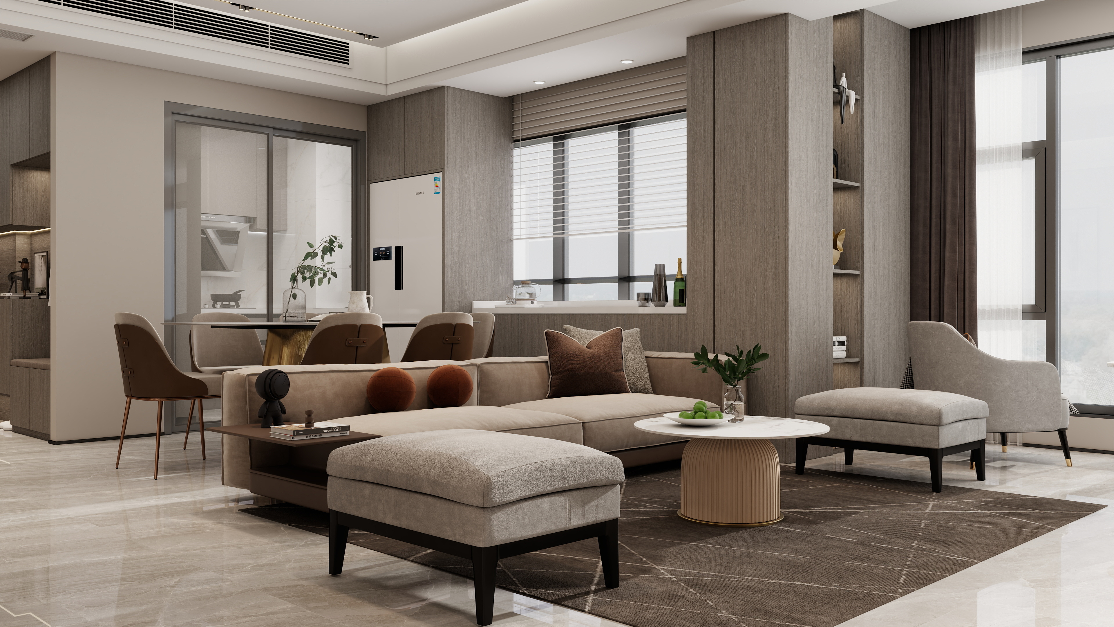 庄育霖-深铁璟城99平轻奢4室装修效果图