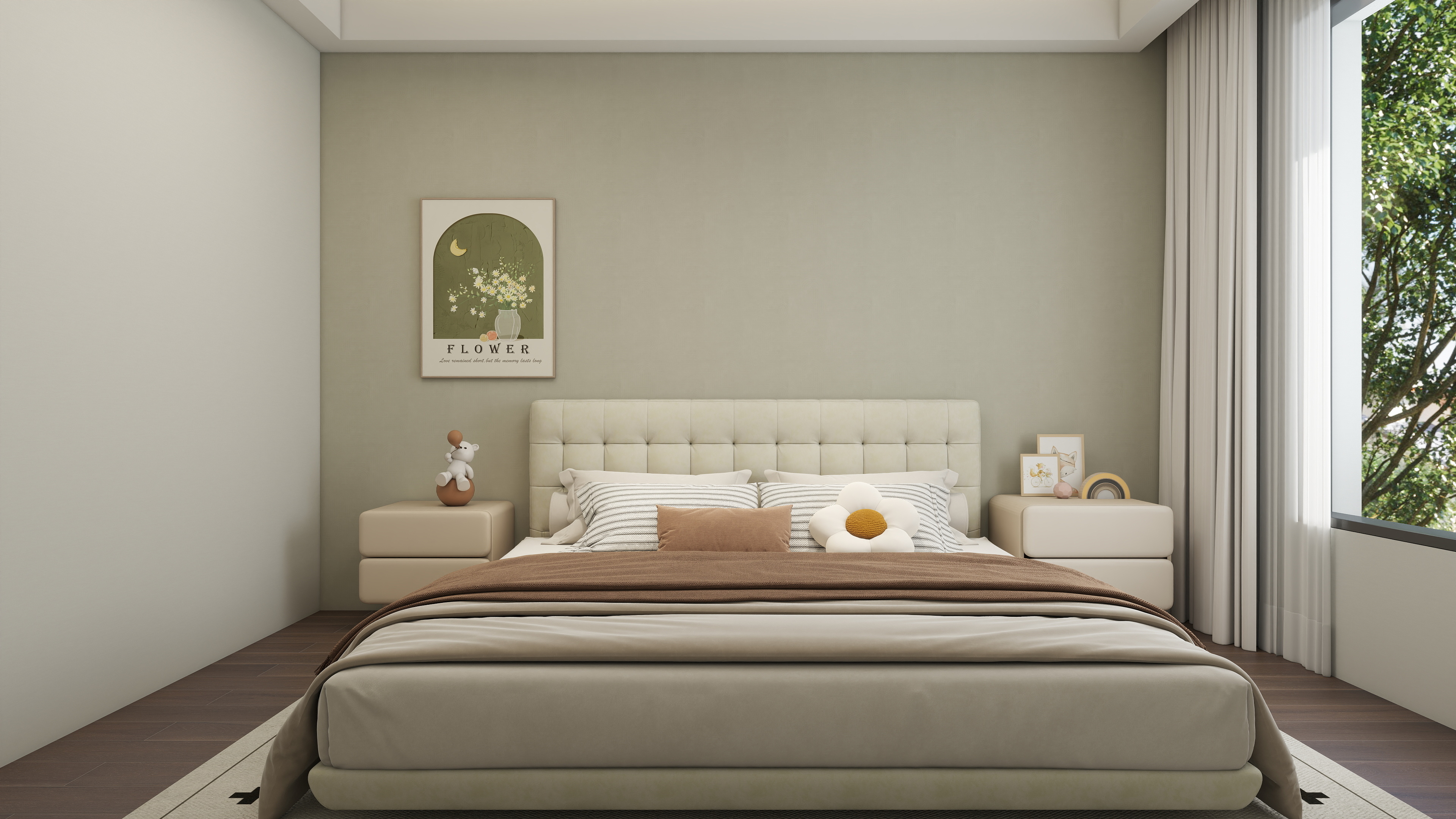 三水一程-九溪墅228-404床背景-装修设计方案