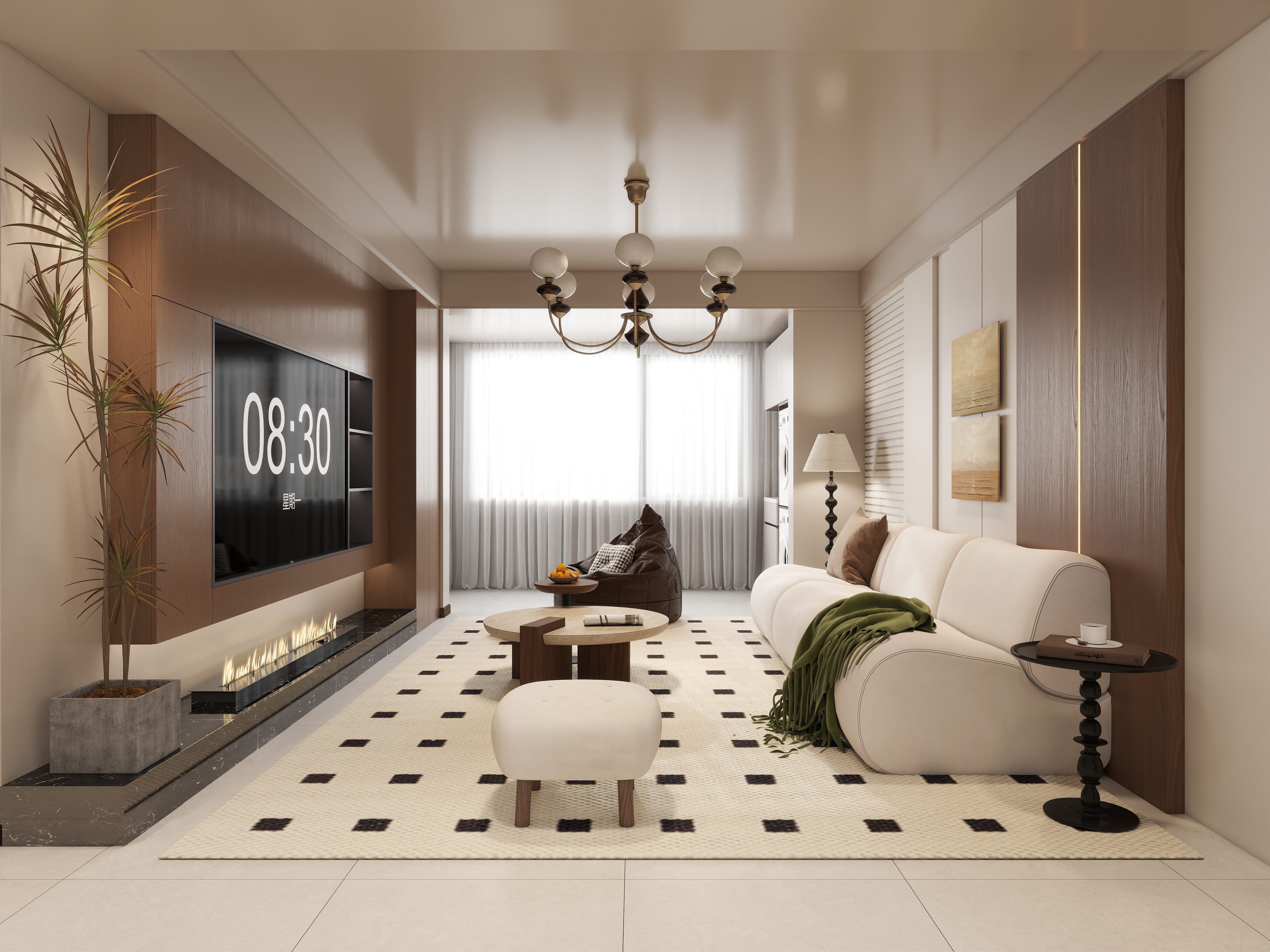 远山青--原木简约丨三室-装修设计方案