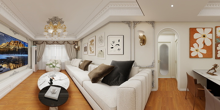 设计师阿卜杜热合曼-华新公馆二期3号楼16楼    法式风格-装修设计方案