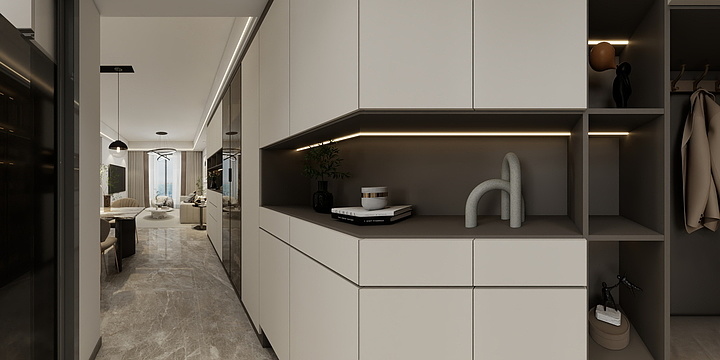 设计|小意-新希望·悦珑湾13栋301房雅居-现代轻奢-装修设计方案