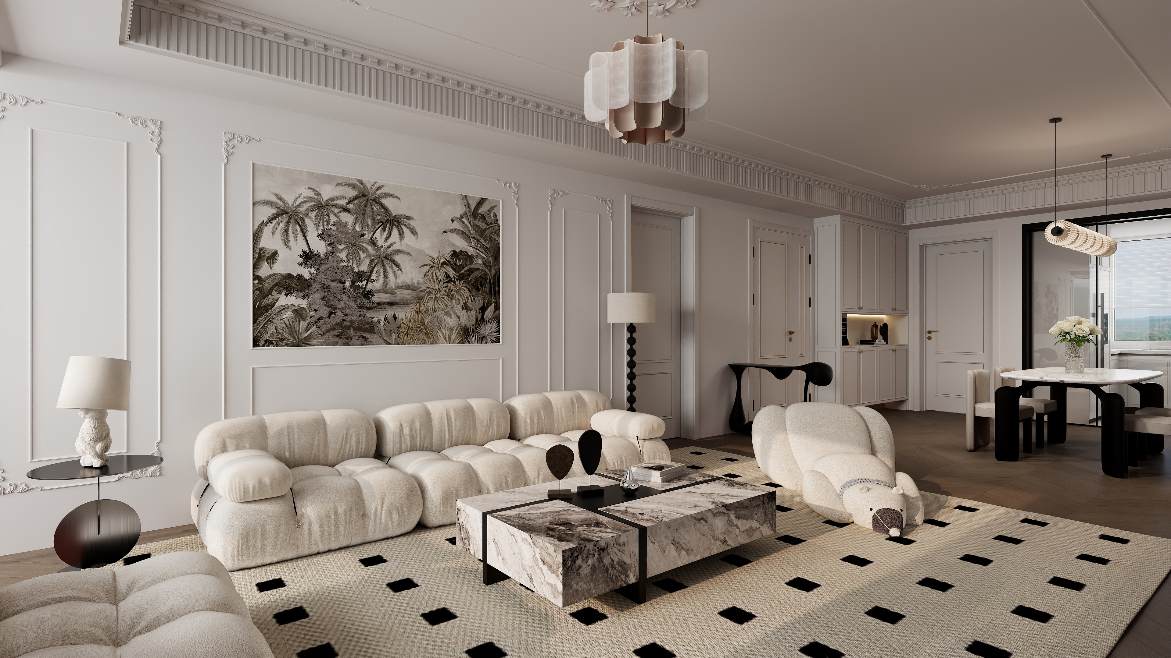 设计师铁zHuz-书香华庭3号楼东户型-轻法-装修设计方案