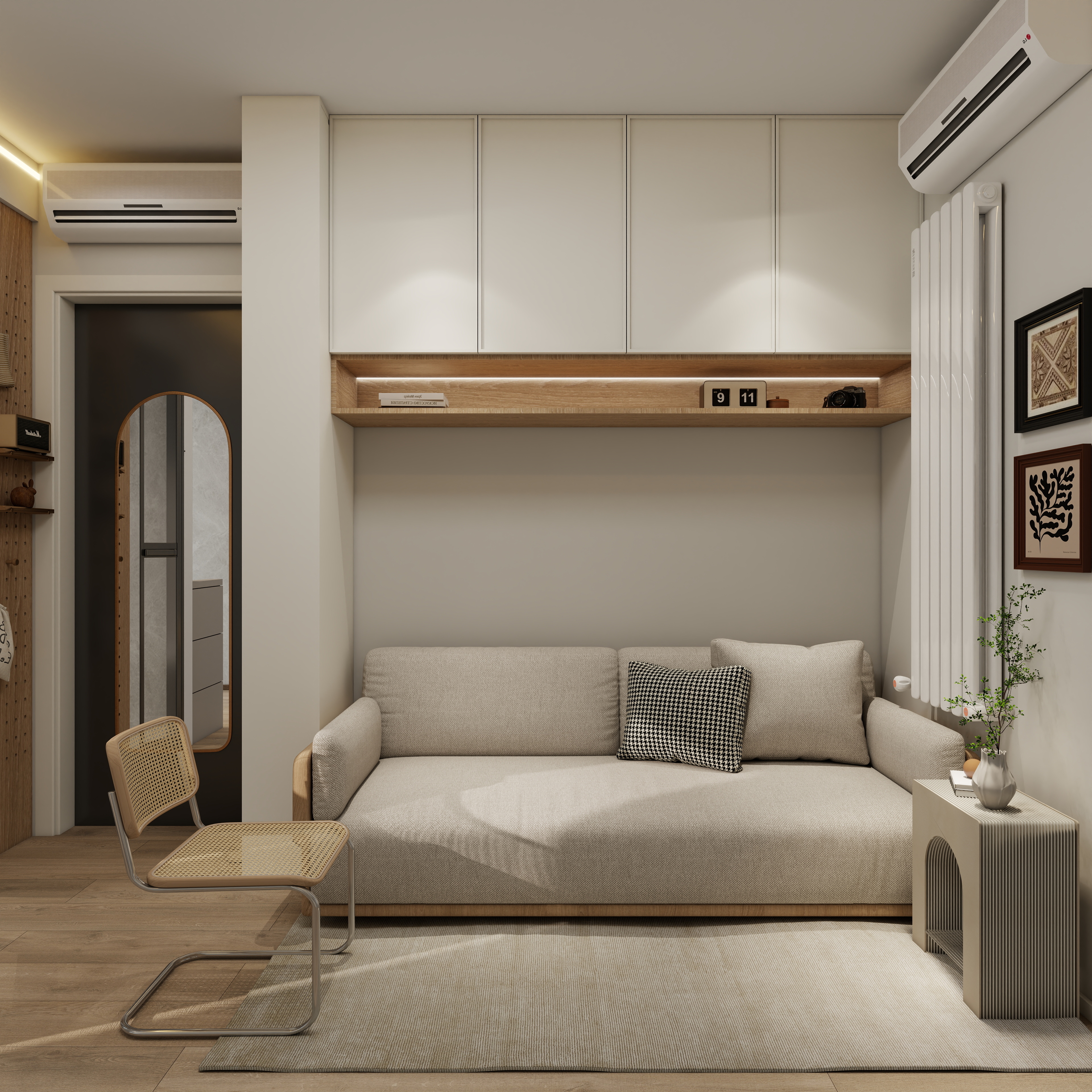 天天~住宅设计师-玉泉路40号院60平老房改造两居原木风-装修设计方案