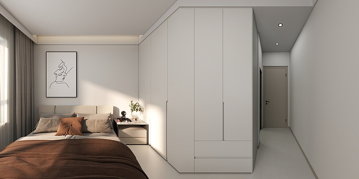 恒盛设计-固原中房极简风格   方案二-装修设计方案