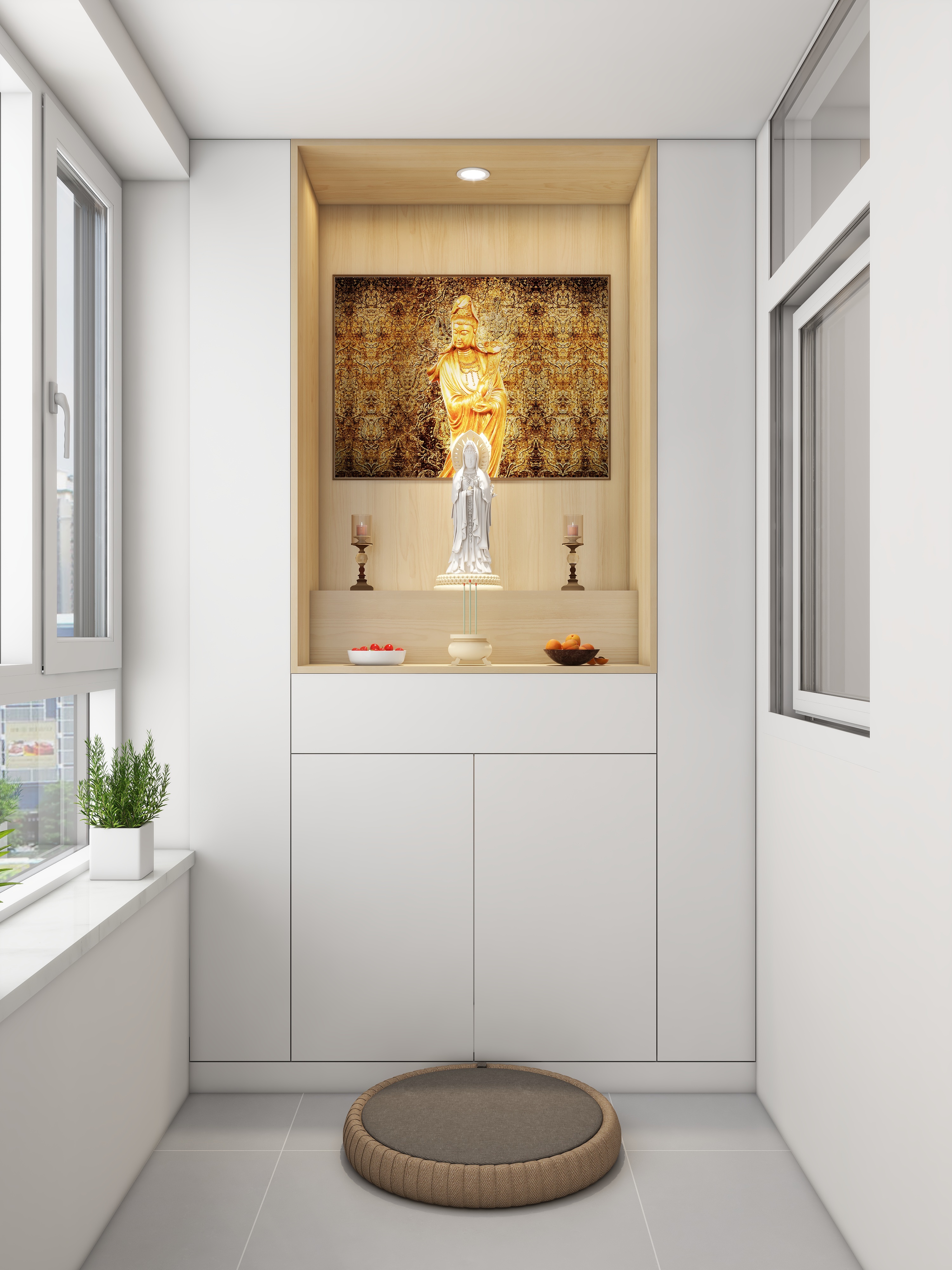 设计师同乐-奶油原木风122㎡3室两厅装修效果图