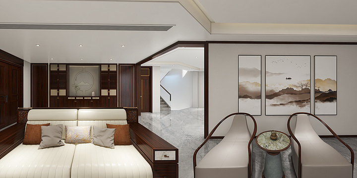 H设计源于生活-绿苑山庄一层-装修设计方案