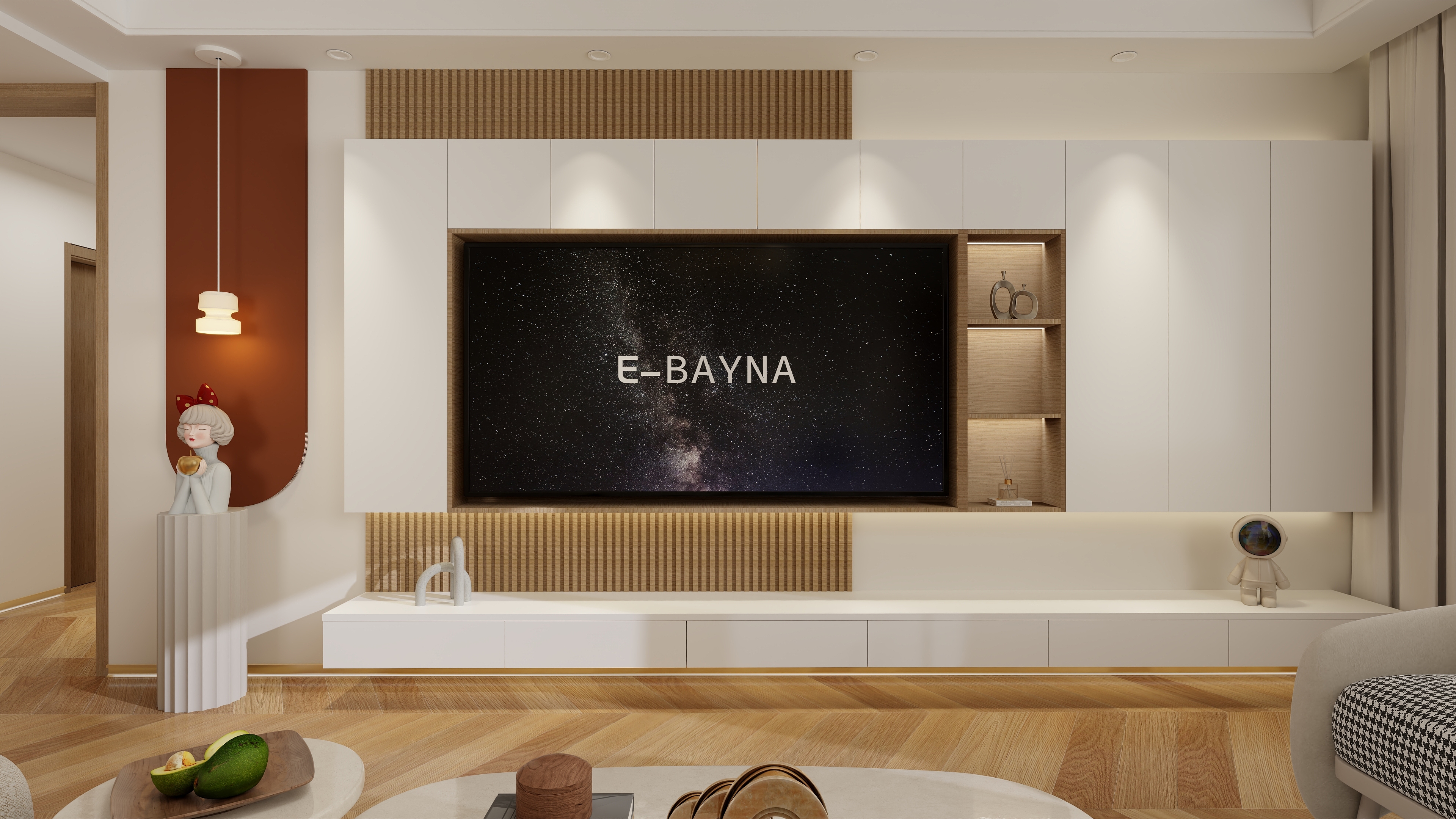 全案设计师-李俊杰-南景尚都133㎡3室装修效果图