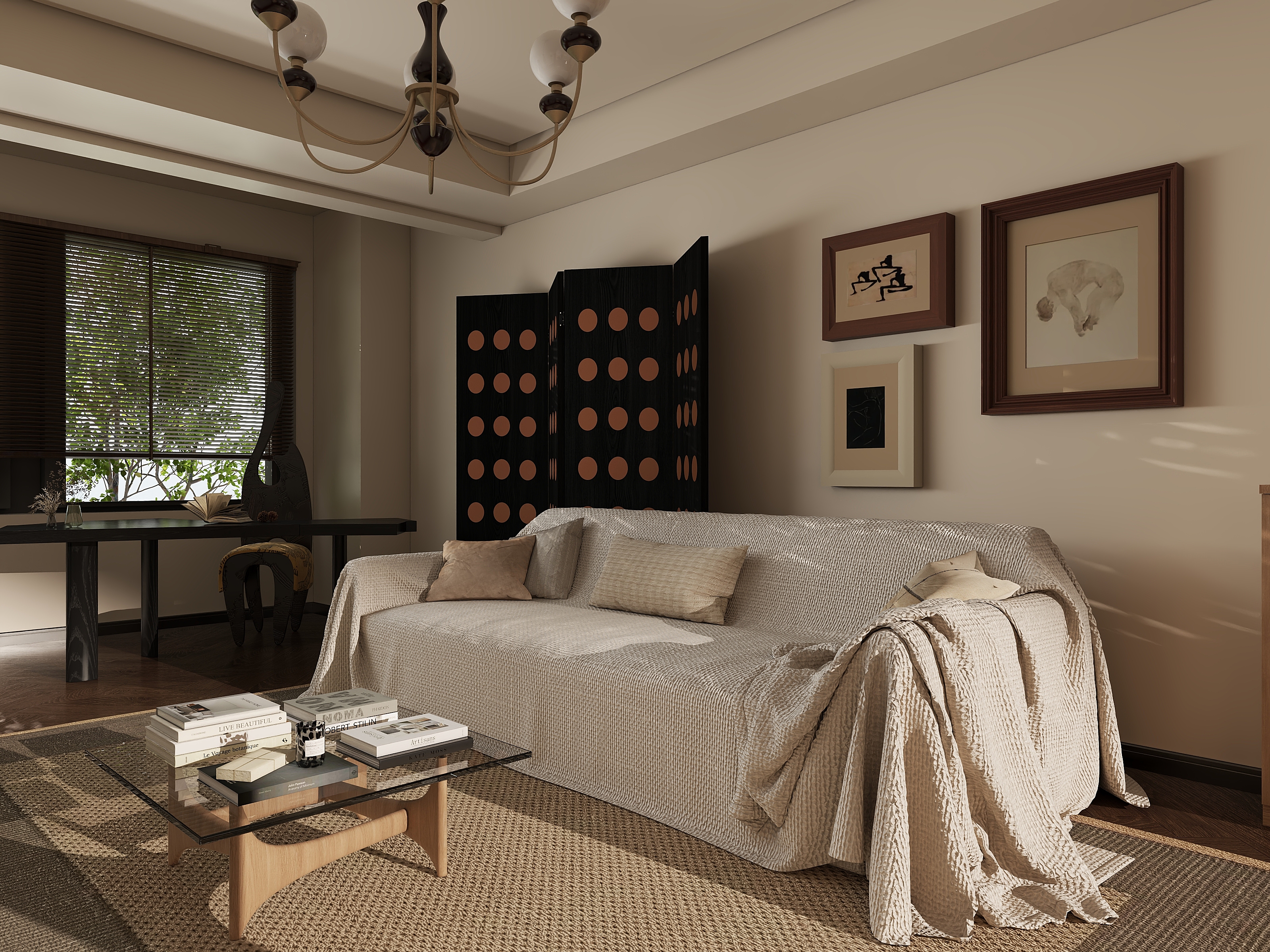 蜘蛛侦探001-中古风--134㎡4室装修效果图