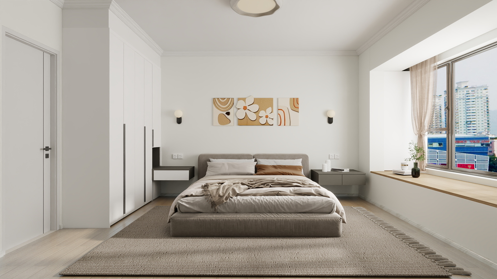 A周素人设计-现代简约3室装修效果图