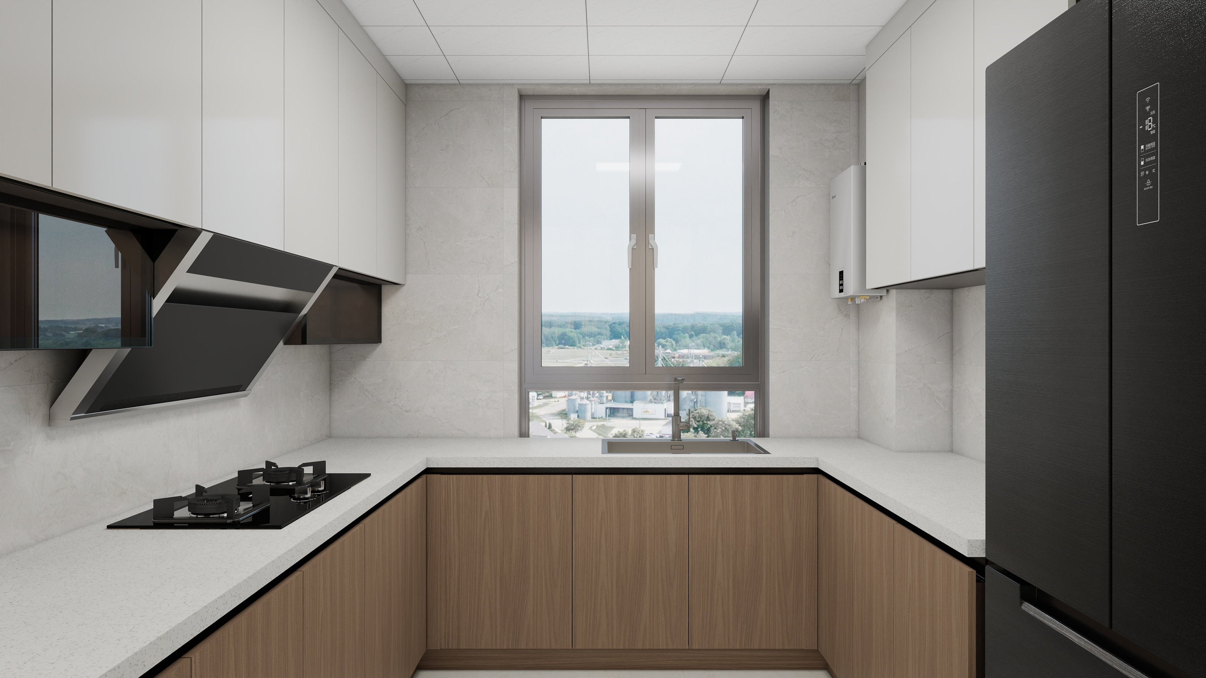 小胡设计-安庆中海都汇滨江新中式130㎡3室装修效果图