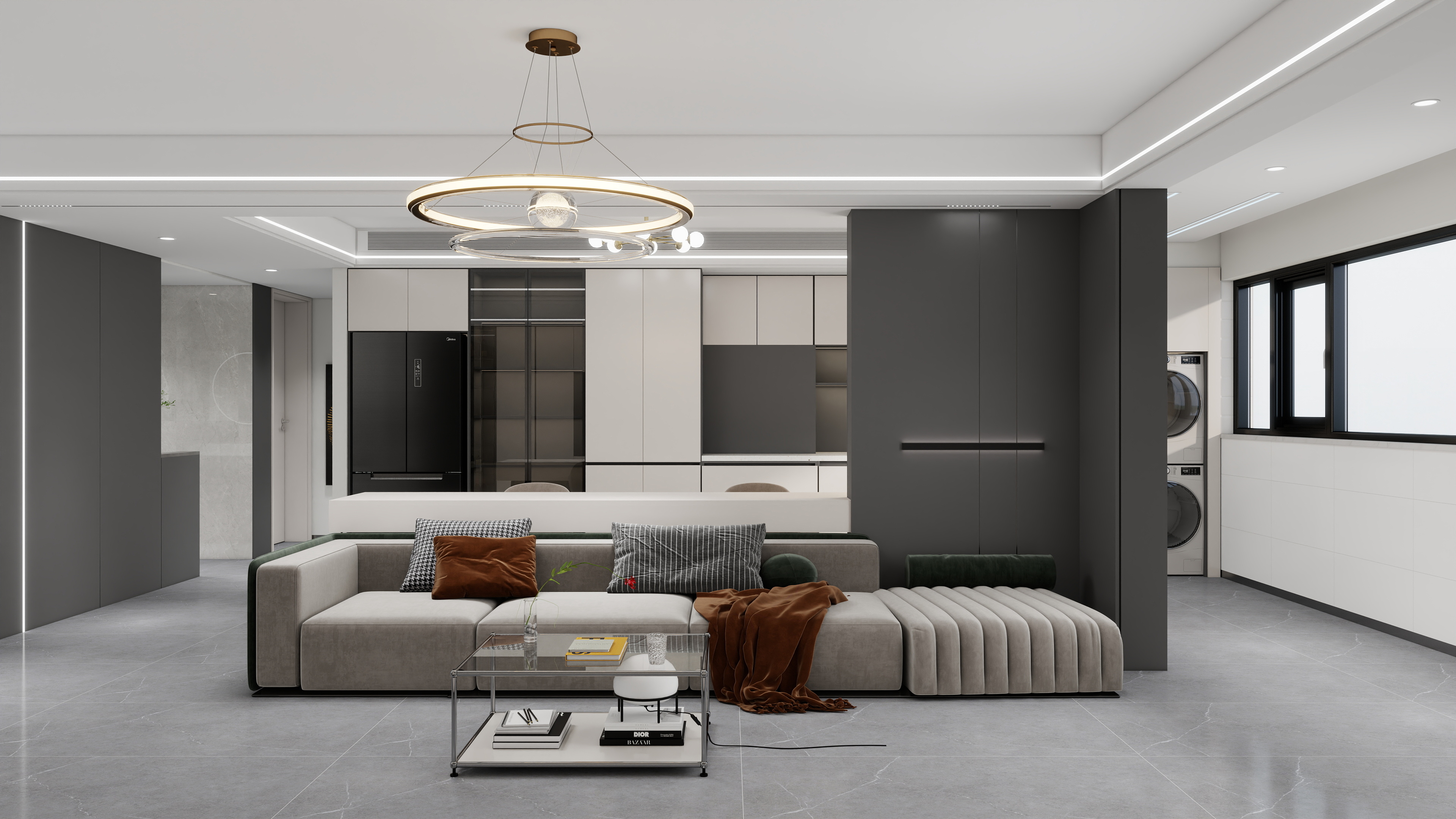 小胡设计-高河滨河安置房127㎡2室-装修设计方案