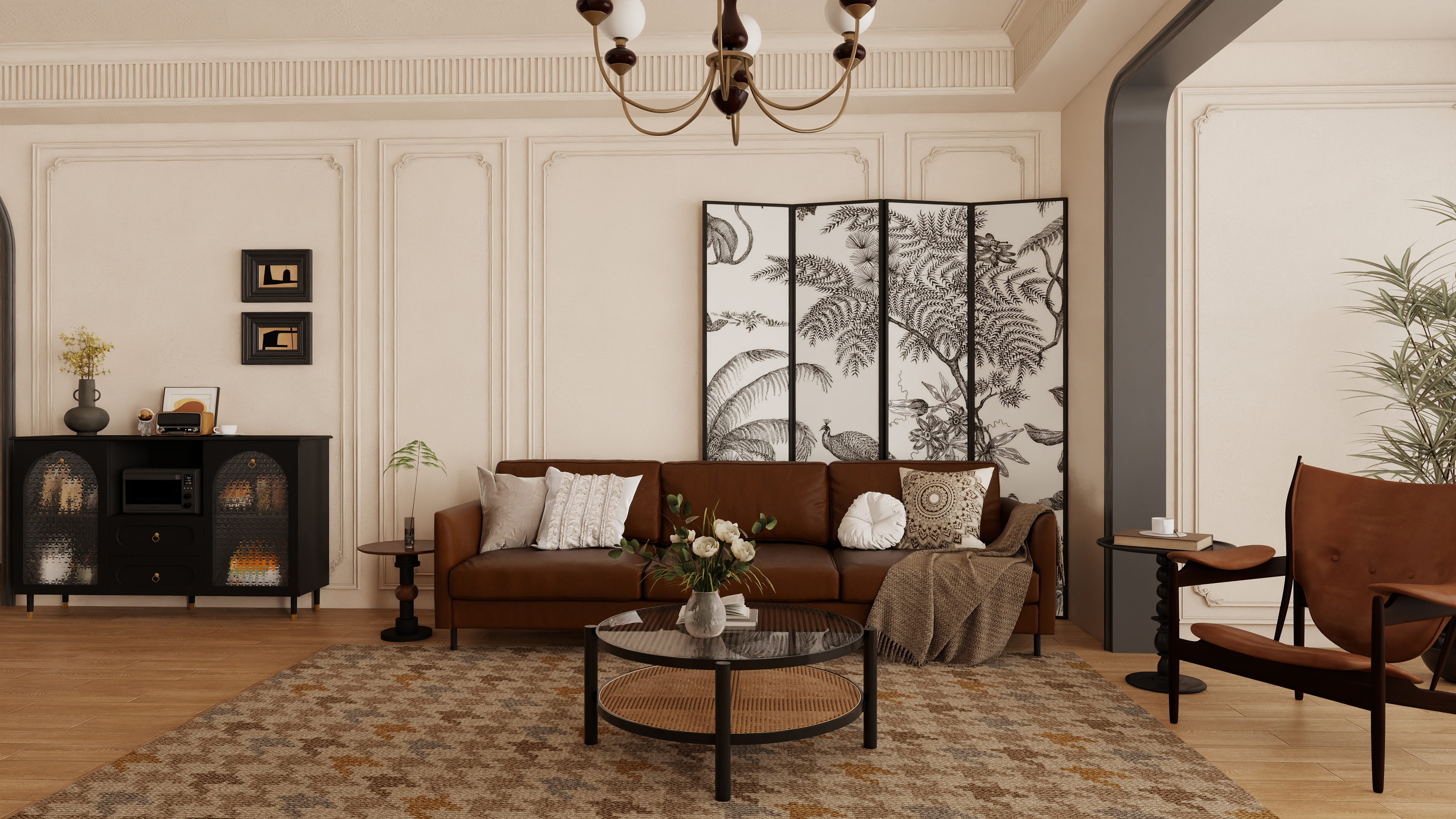 青颜设计-望月府3-601法式复古-装修设计方案