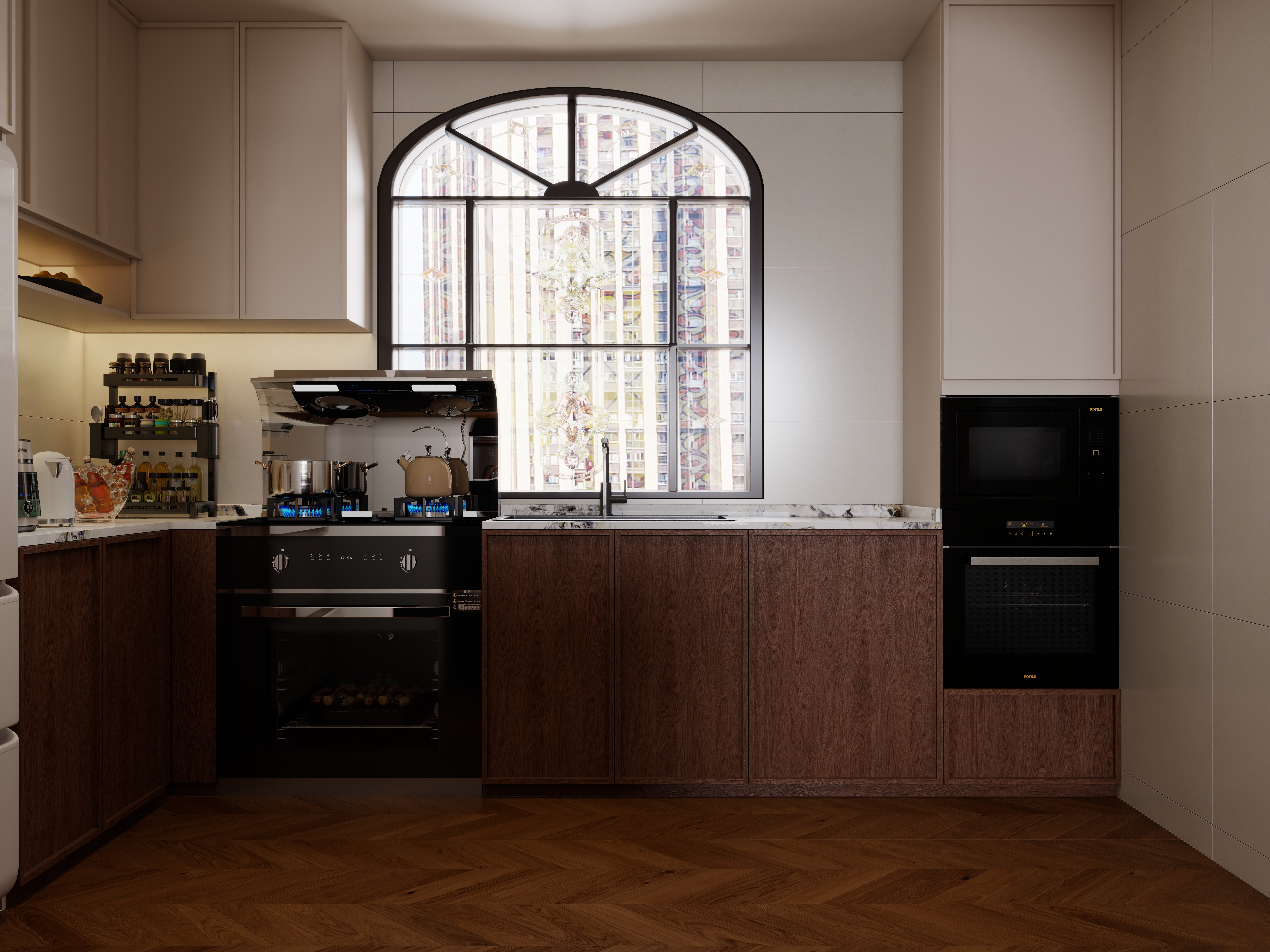 龙珠设计-中古法式-二楼装修效果图