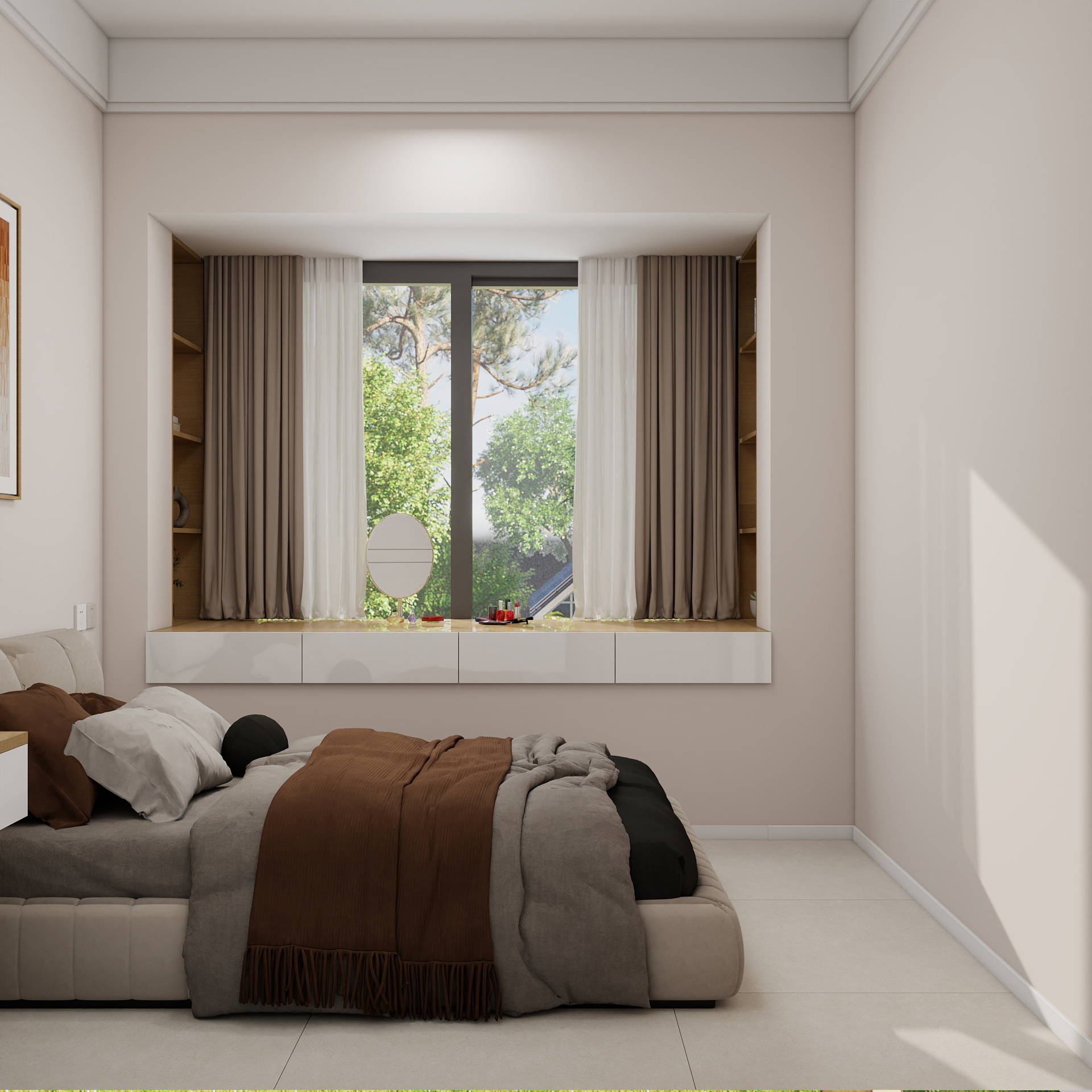 100元设计方案-61m²现代轻奢风格设计装修效果图