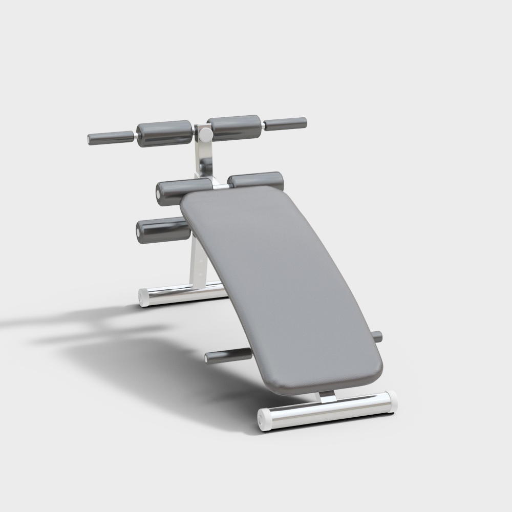 仰卧起坐健身器3D模型