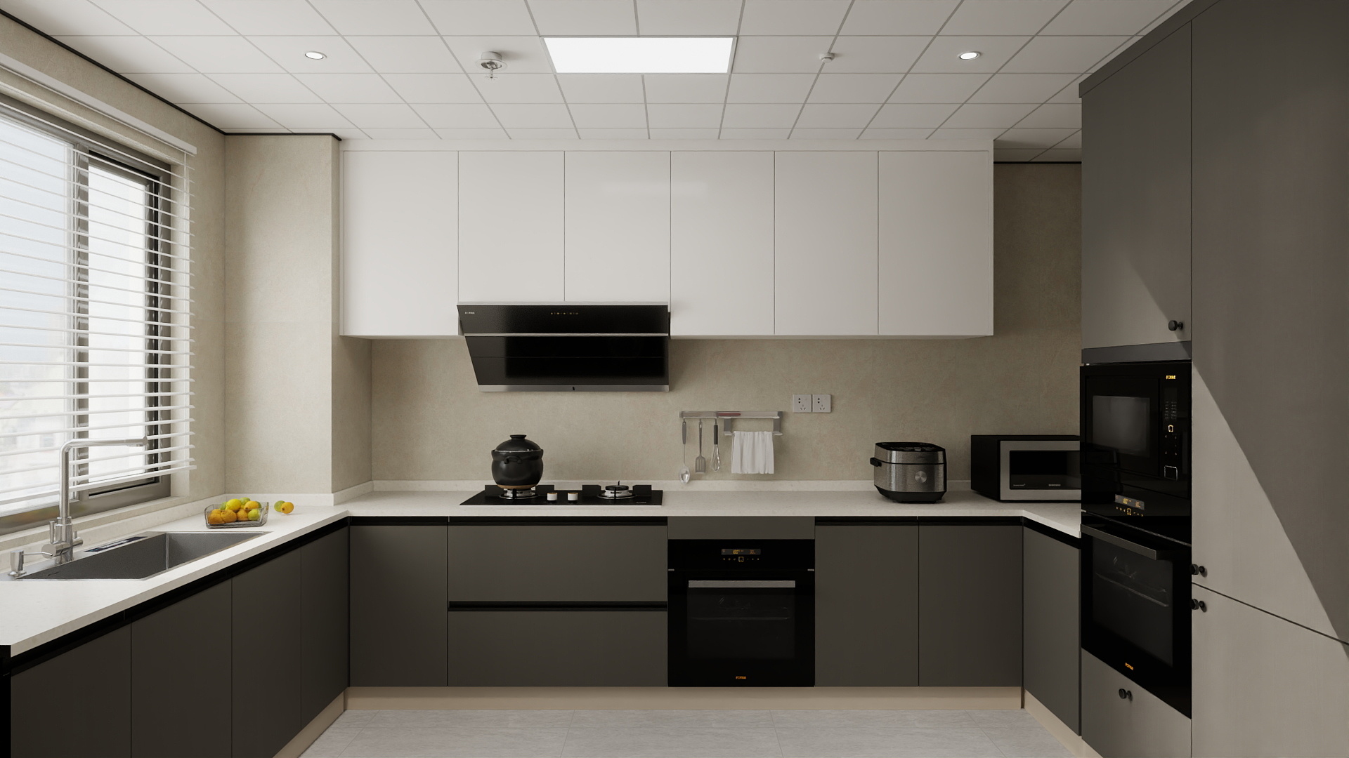 A周素人设计-现代简约3室装修效果图