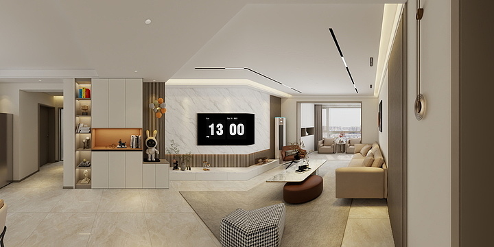 翰方设计2号-东方国际城现代简约风-装修设计方案