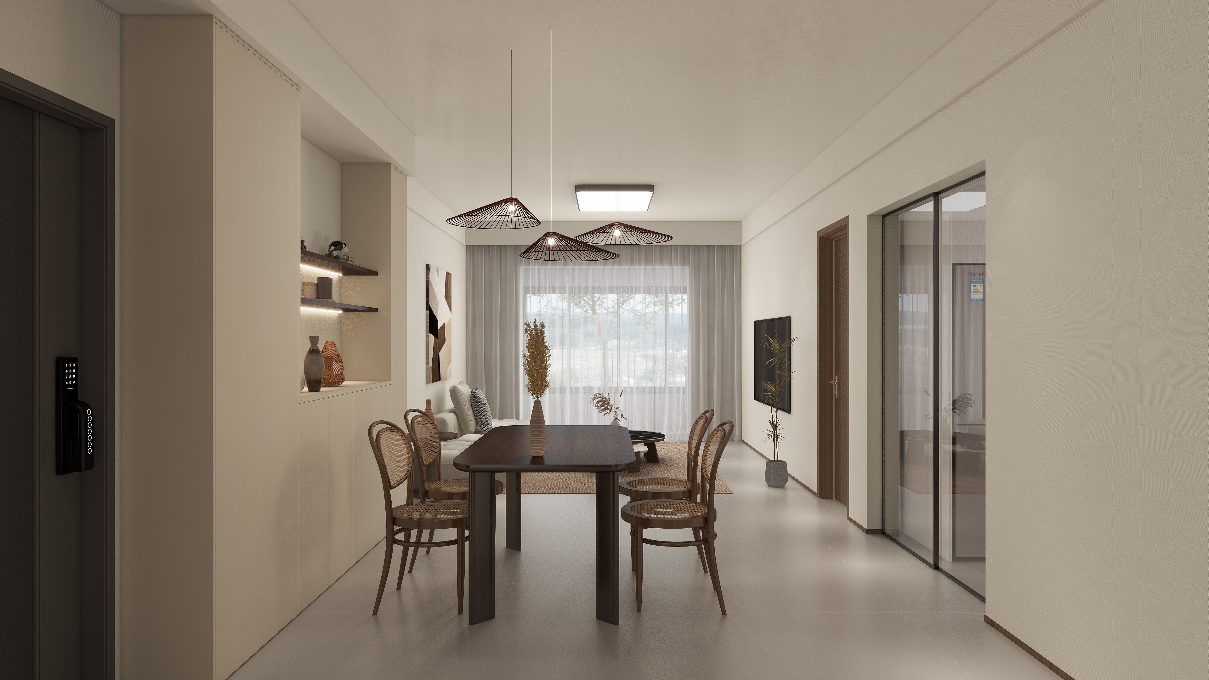 筑创视觉-102㎡2室装修效果图