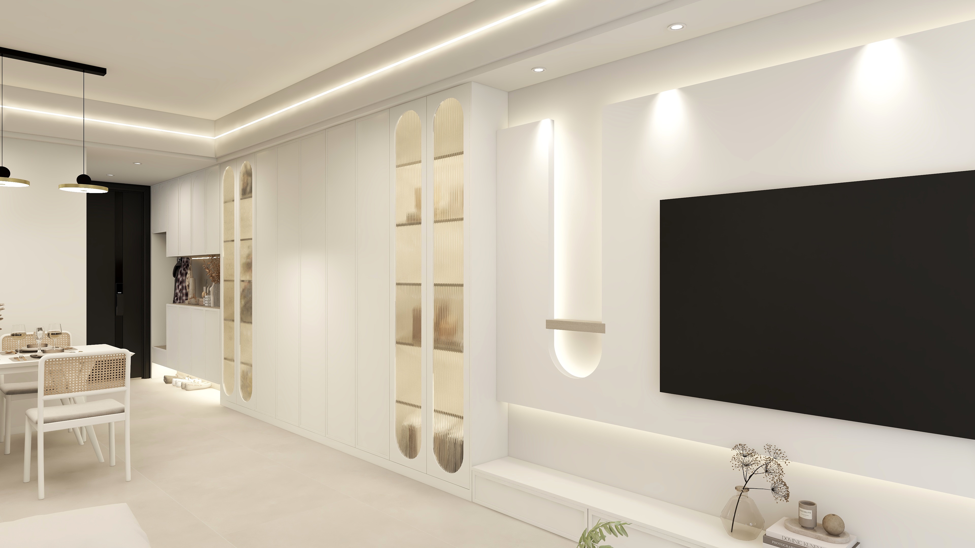 MZ空间设计-奶油风现代两居装修效果图