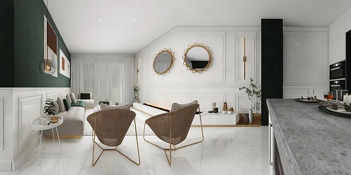 spaareiaarquitectos的装修设计方案:An elegant and contemporary home apartment 