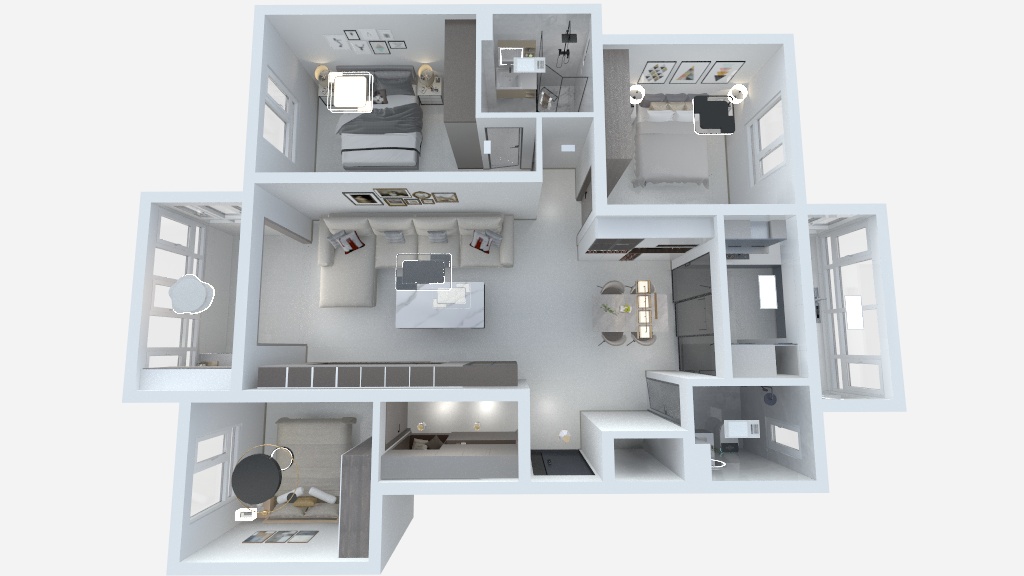 江苏宏达装饰13070146-朱家坟部队大三居-装修设计方案