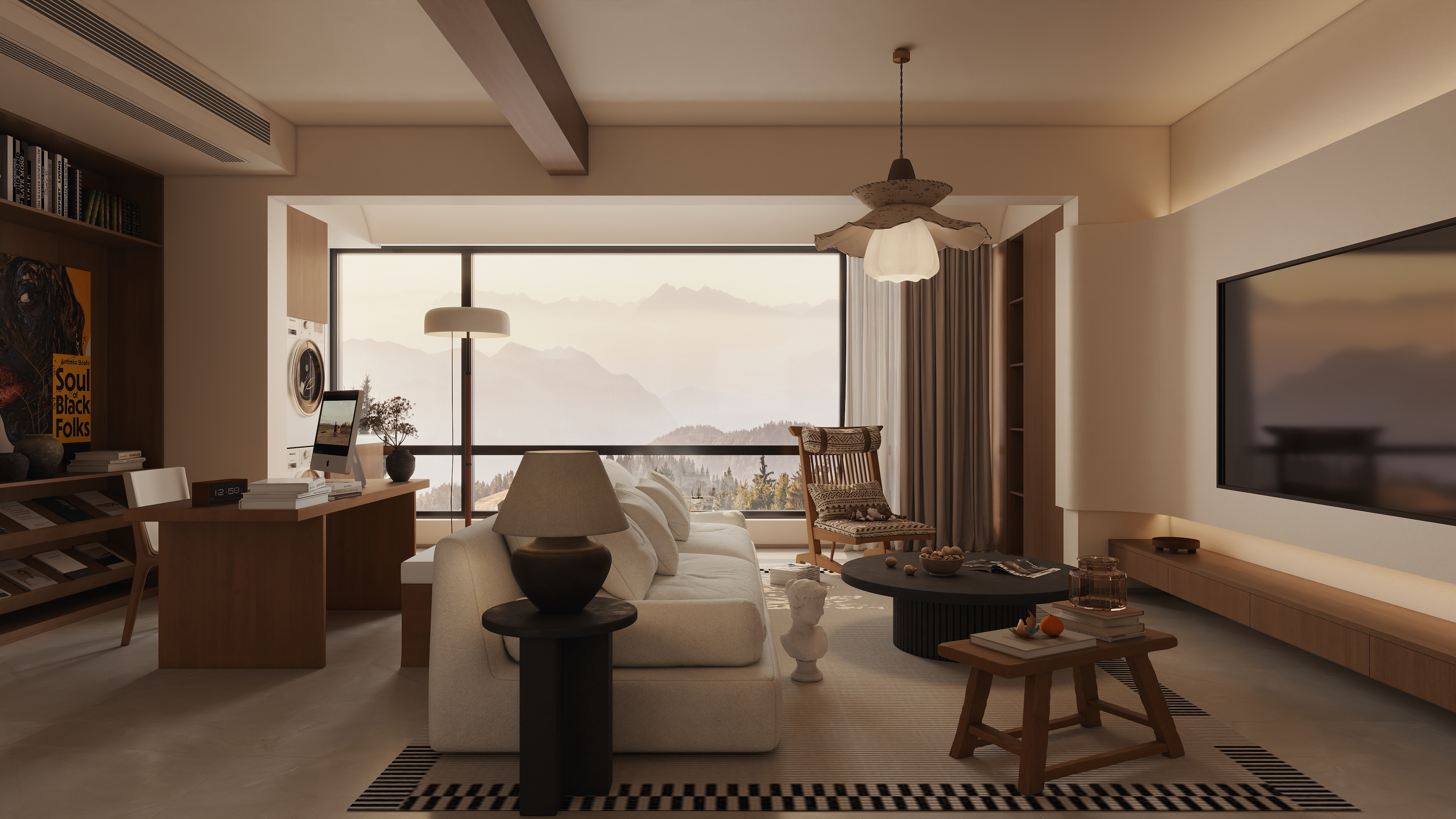 TS33333-联盛天辰102㎡3室-装修设计方案