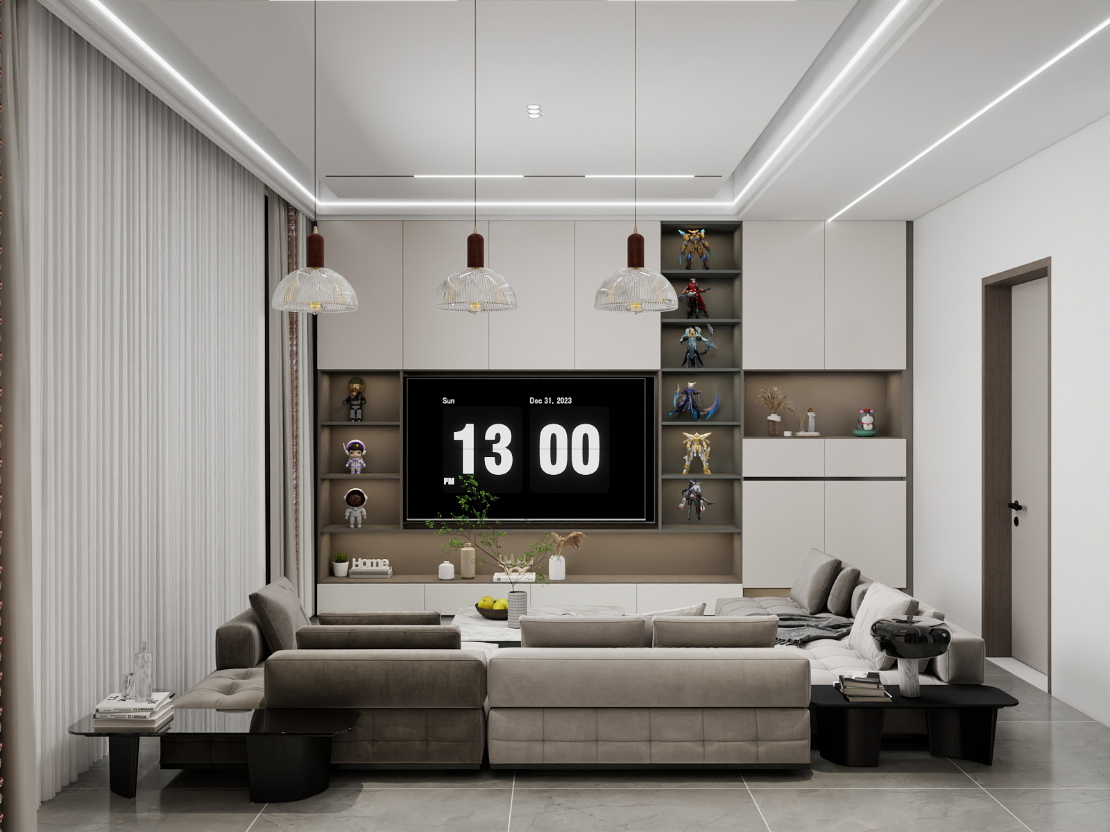 @四维空间-碧桂园某楼盘现代简约85㎡4室-装修设计方案